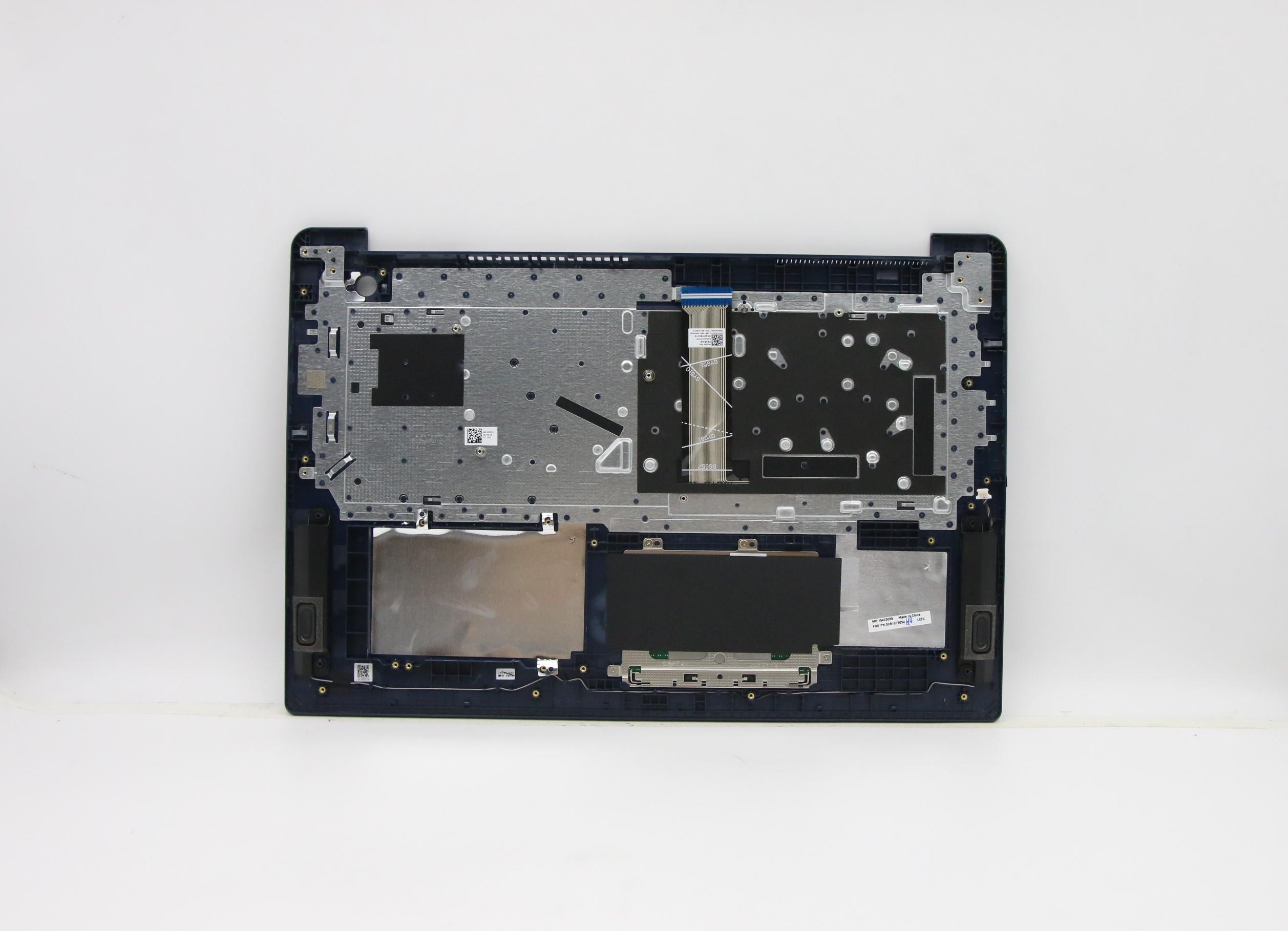 5CB1C75054 - Original Lenovo Keyboard with Upper Cover (Palmrest), English, Abyss Blue, Non_Backlight, Fingerprint
