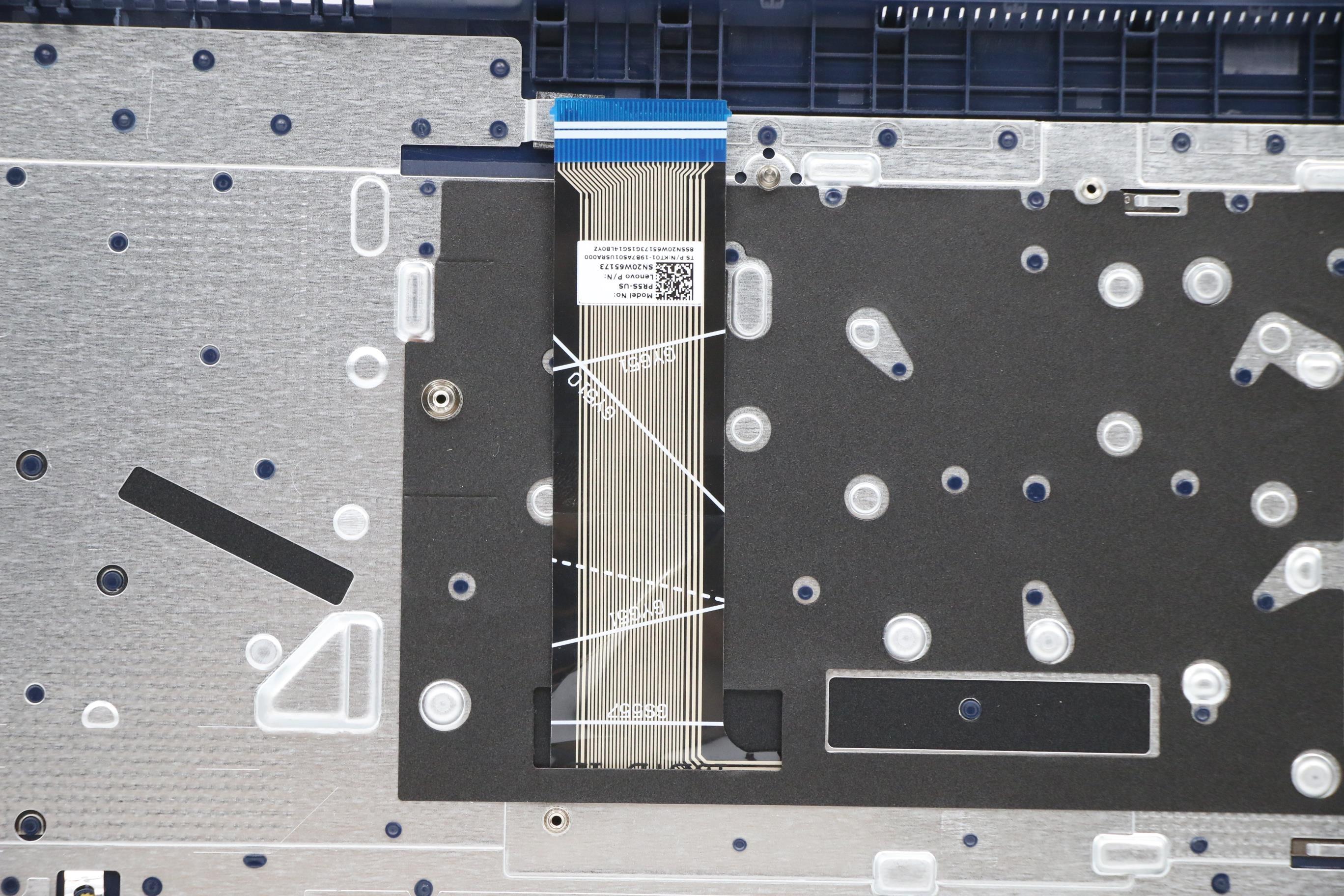 5CB1C75054 - Original Lenovo Keyboard with Upper Cover (Palmrest), English, Abyss Blue, Non_Backlight, Fingerprint