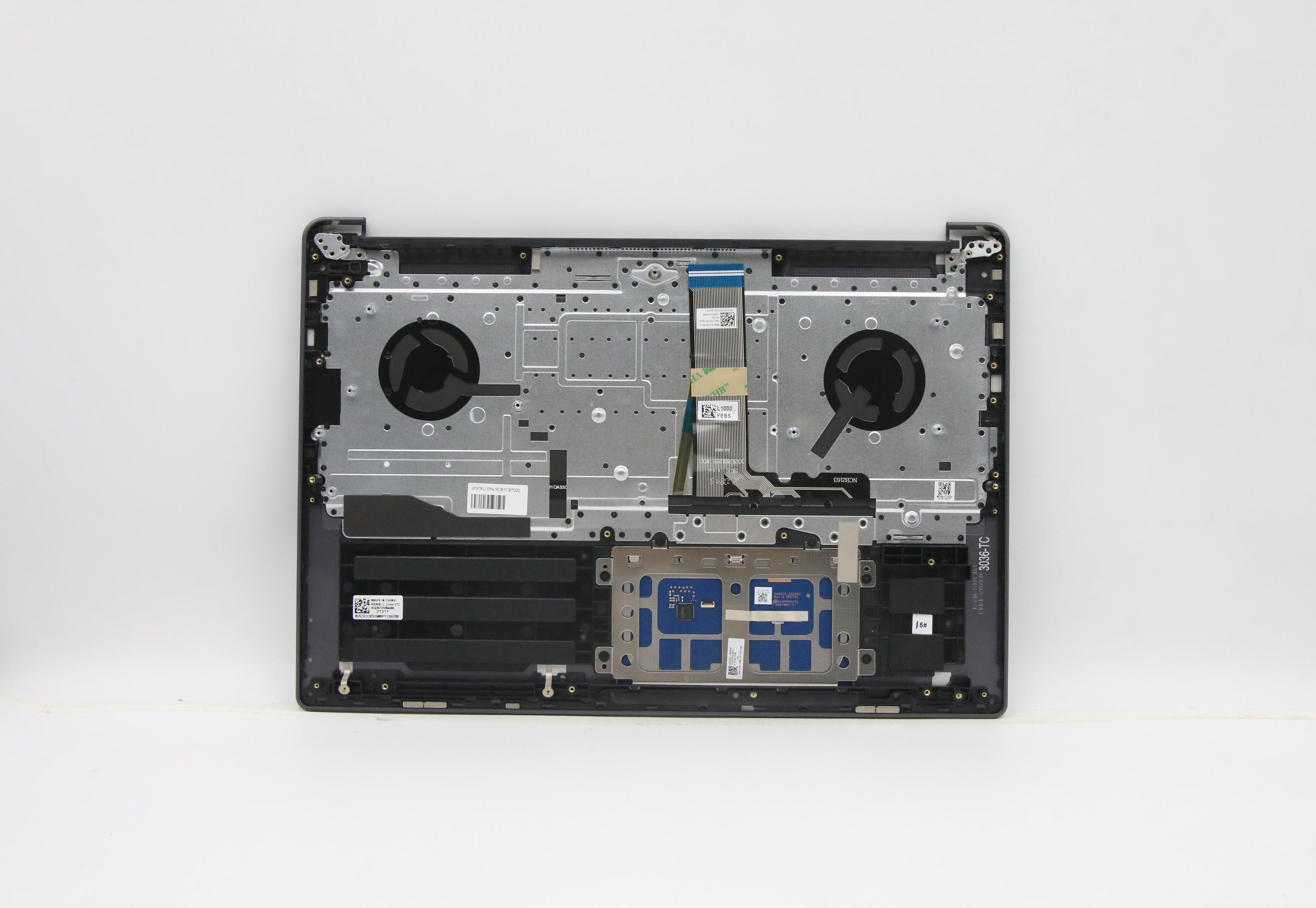 5CB1C87020 - Original Lenovo Keyboard with Upper Cover (Palmrest), English, 82L9 STO