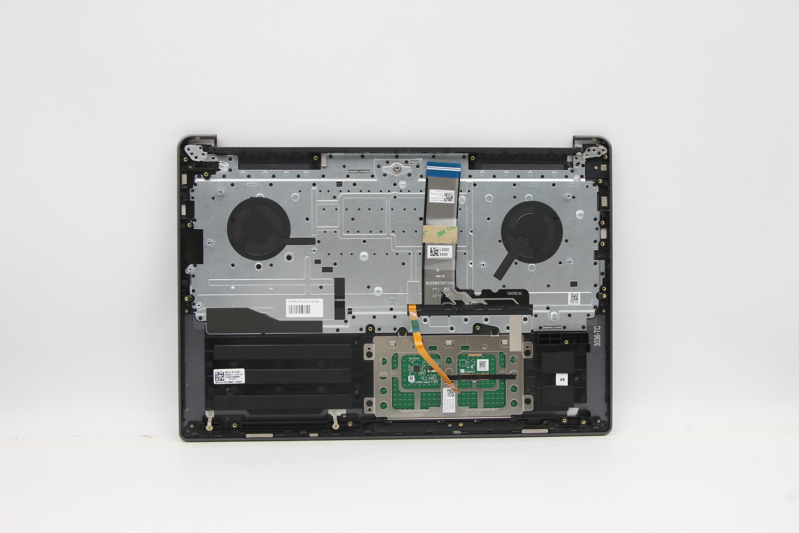 5CB1C87508 - Original Lenovo Keyboard with Upper Cover (Palmrest), English, Backlight