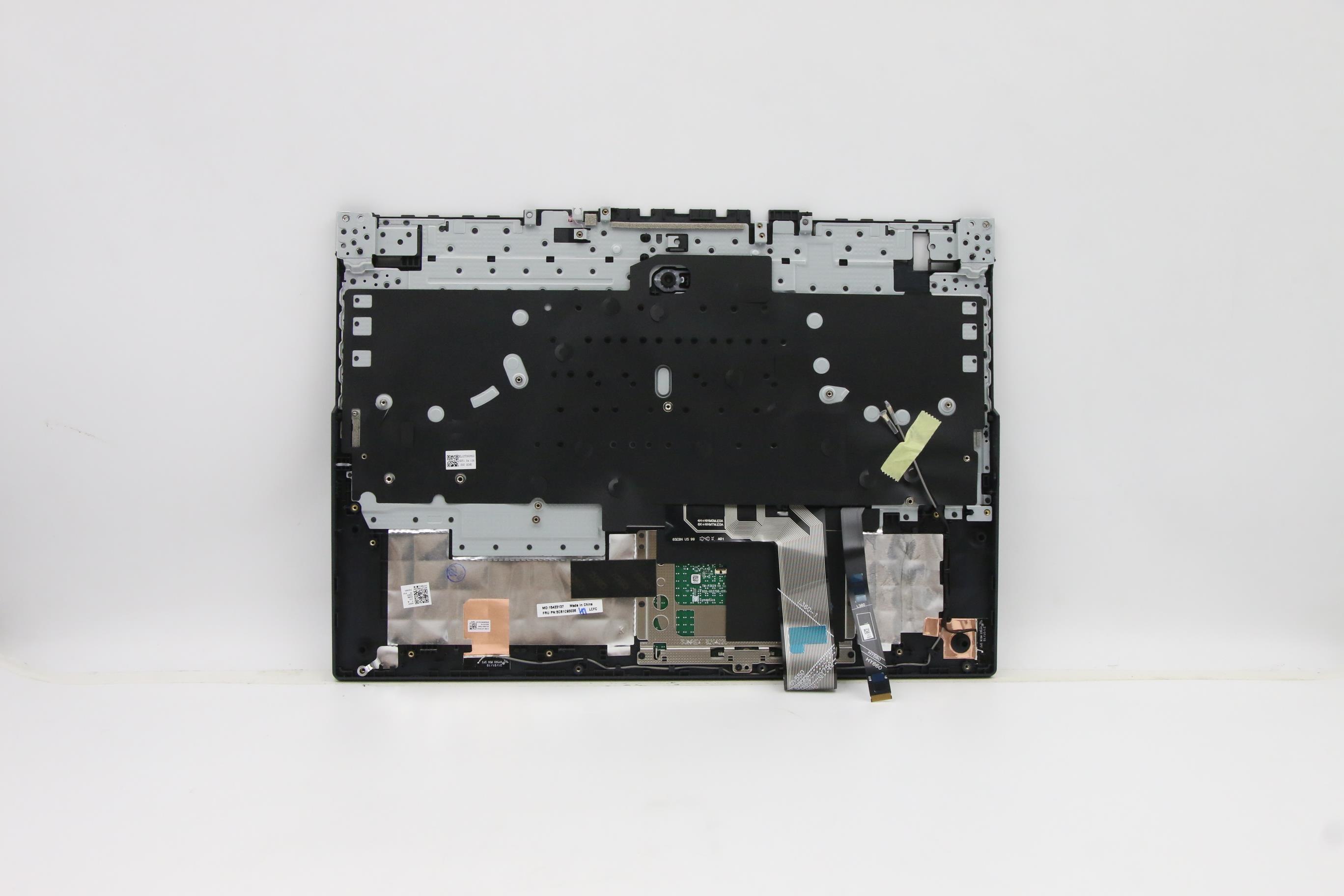 5CB1C93036 - Original Lenovo Keyboard with Upper Cover (Palmrest), English, Blue, RGB Backlight