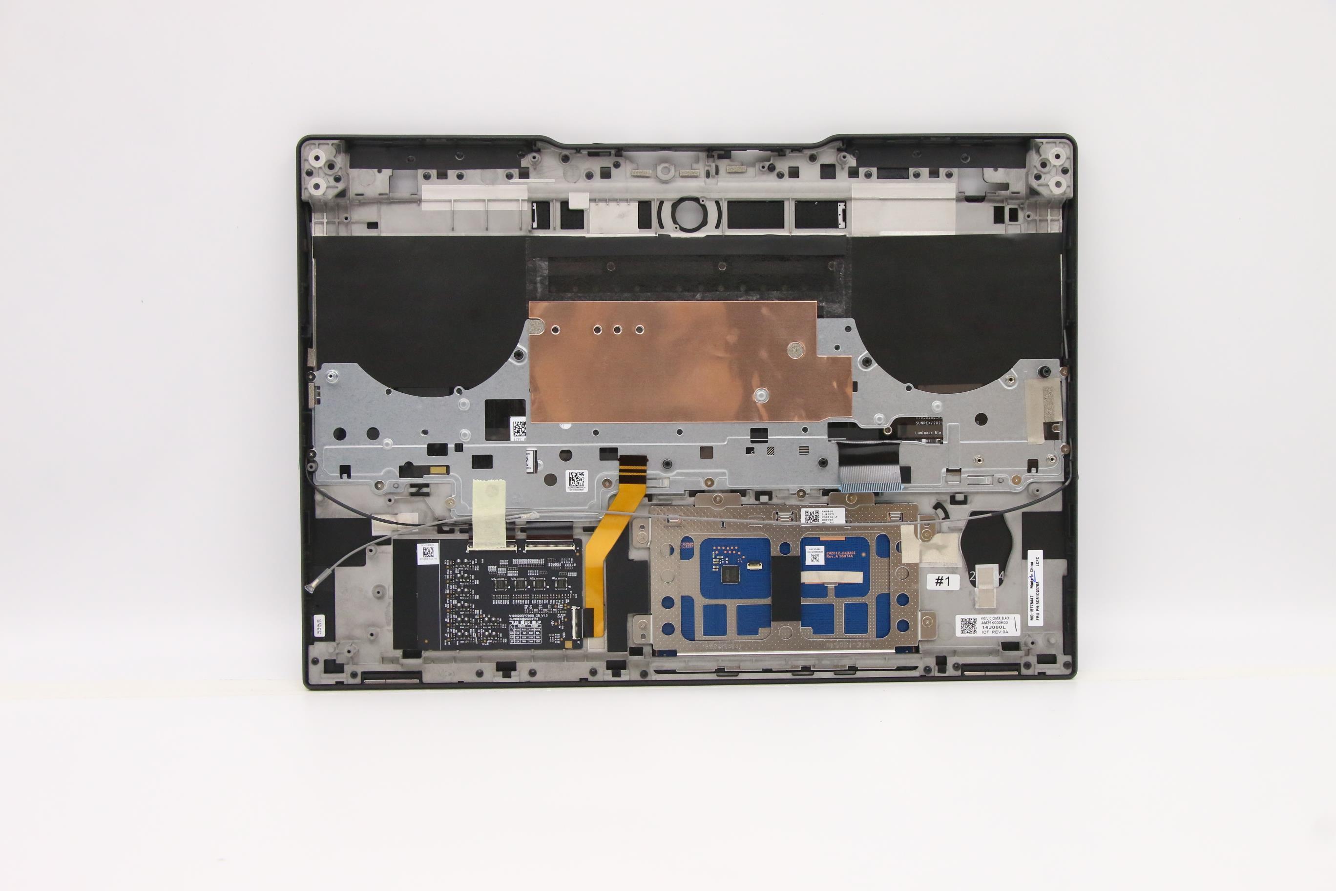 5CB1C93708 - Original Lenovo Keyboard with Upper Cover (Palmrest),English,Black,RGB Backlight
