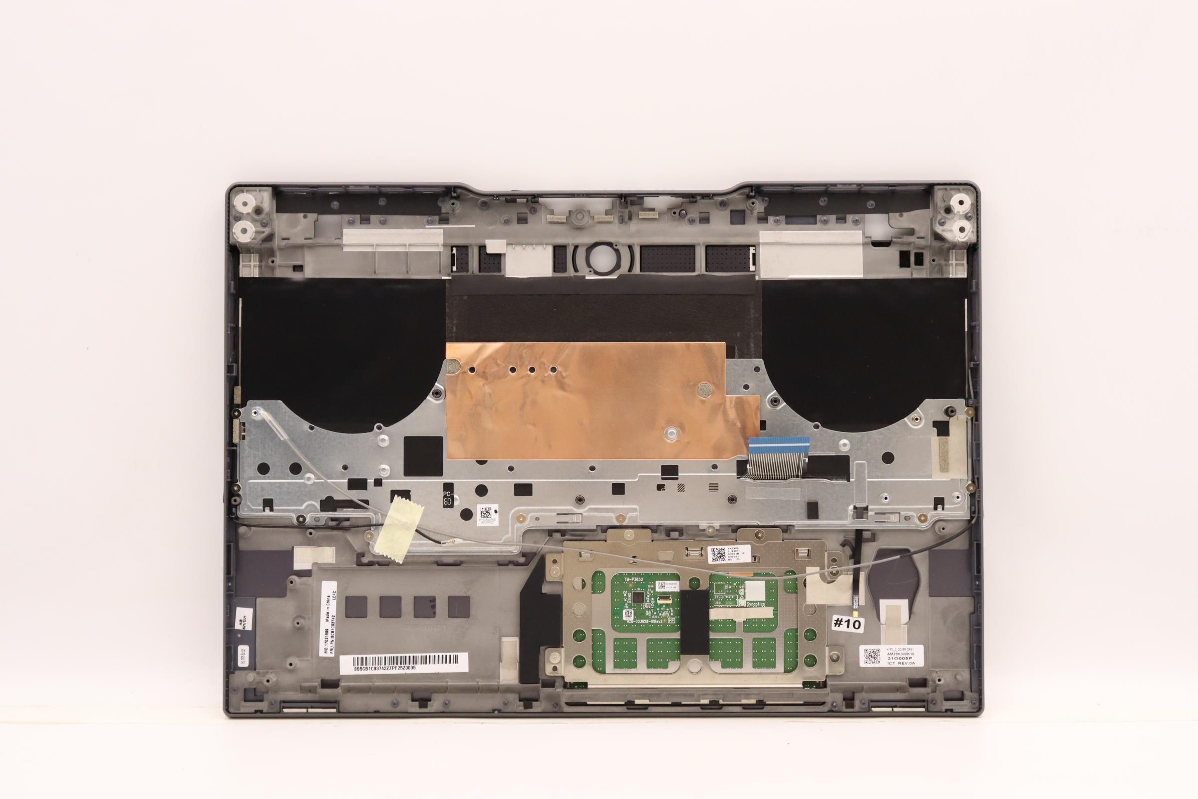 5CB1C93742 - Original Lenovo Keyboard with Upper Cover (Palmrest), English, 82K8, GY