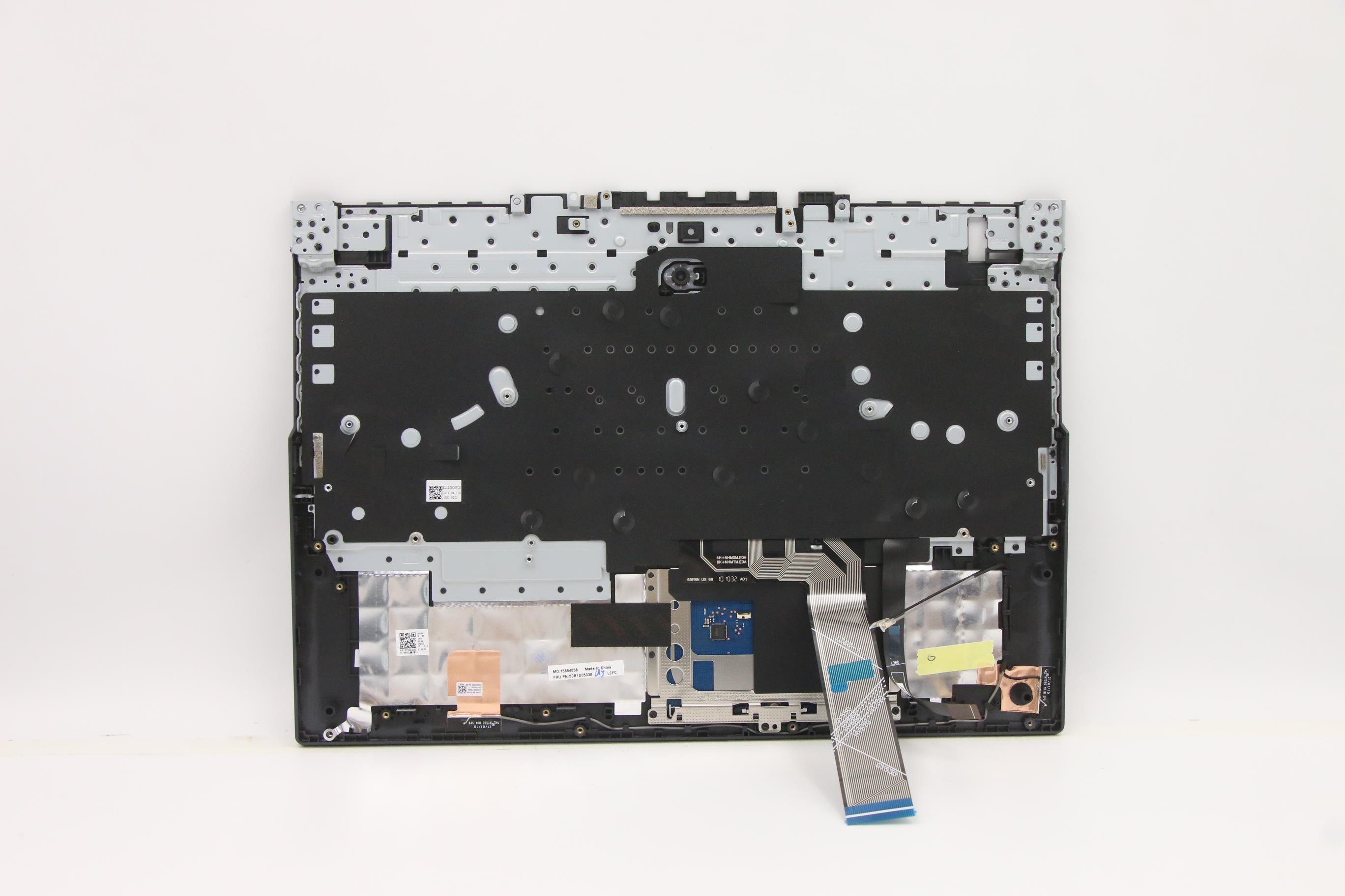 5CB1D05030 - Original Lenovo Keyboard with Upper Cover (Palmrest), English, Blue, RGB Backlight