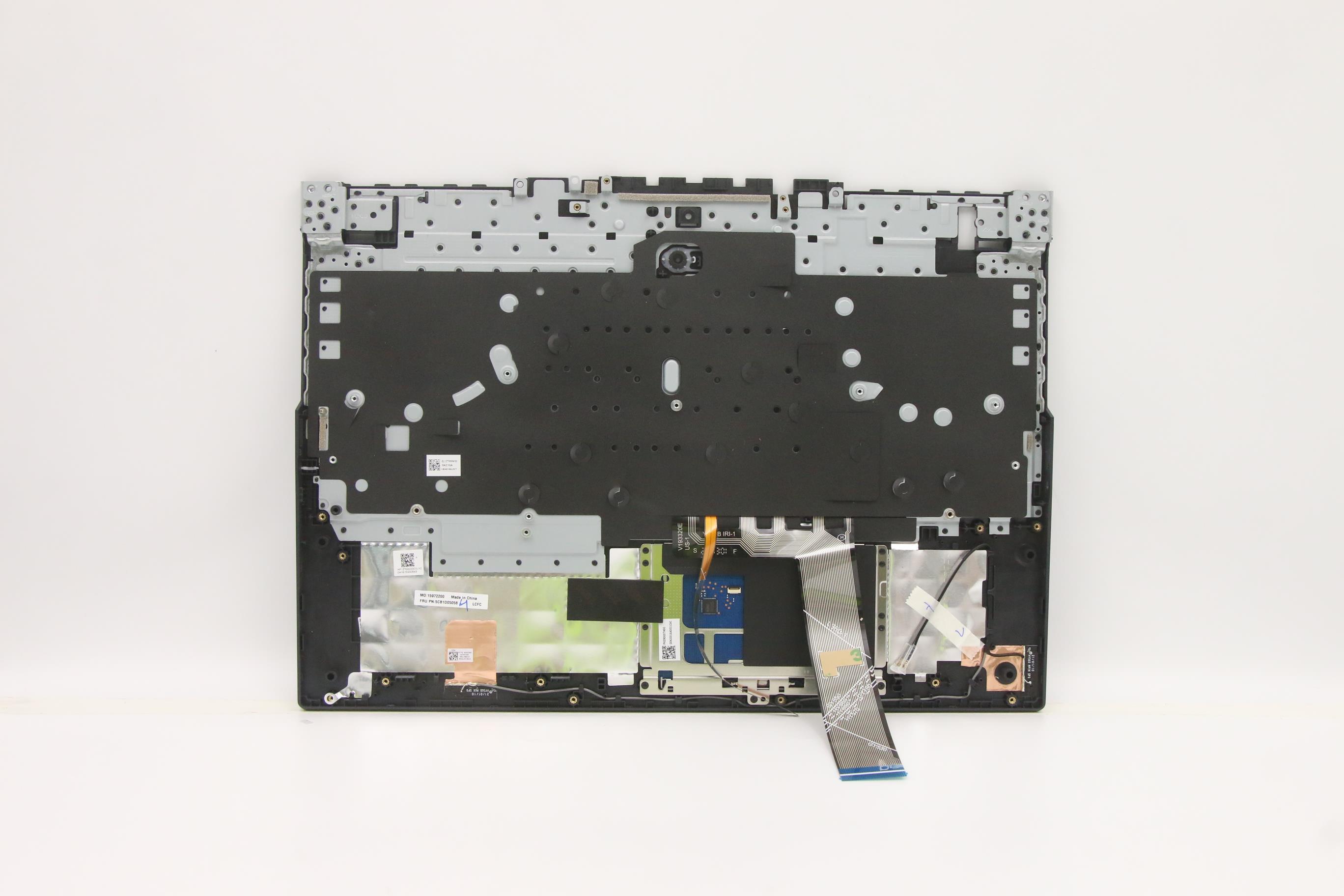 5CB1D05058 - Original Lenovo Keyboard with Upper Cover (Palmrest),English,Blue,White Backlight
