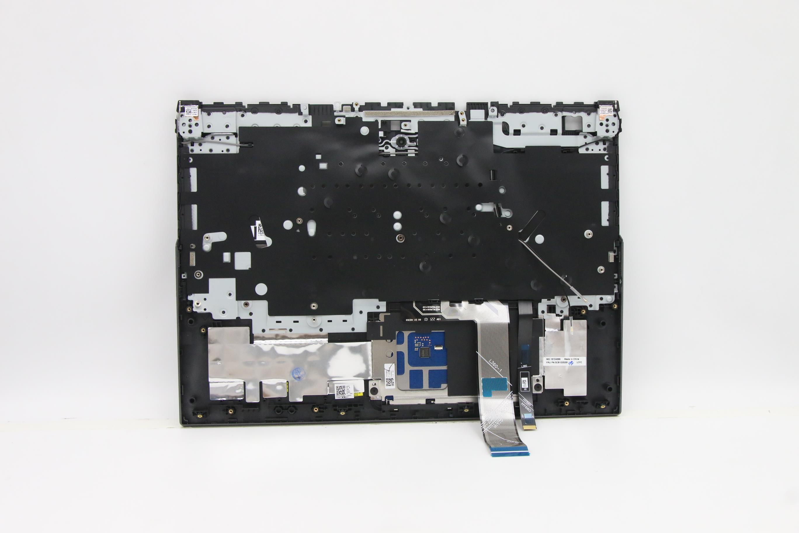 5CB1D05361 - Original Lenovo Keyboard with Upper Cover (Palmrest), English, Slate Grey, RGB Backlight