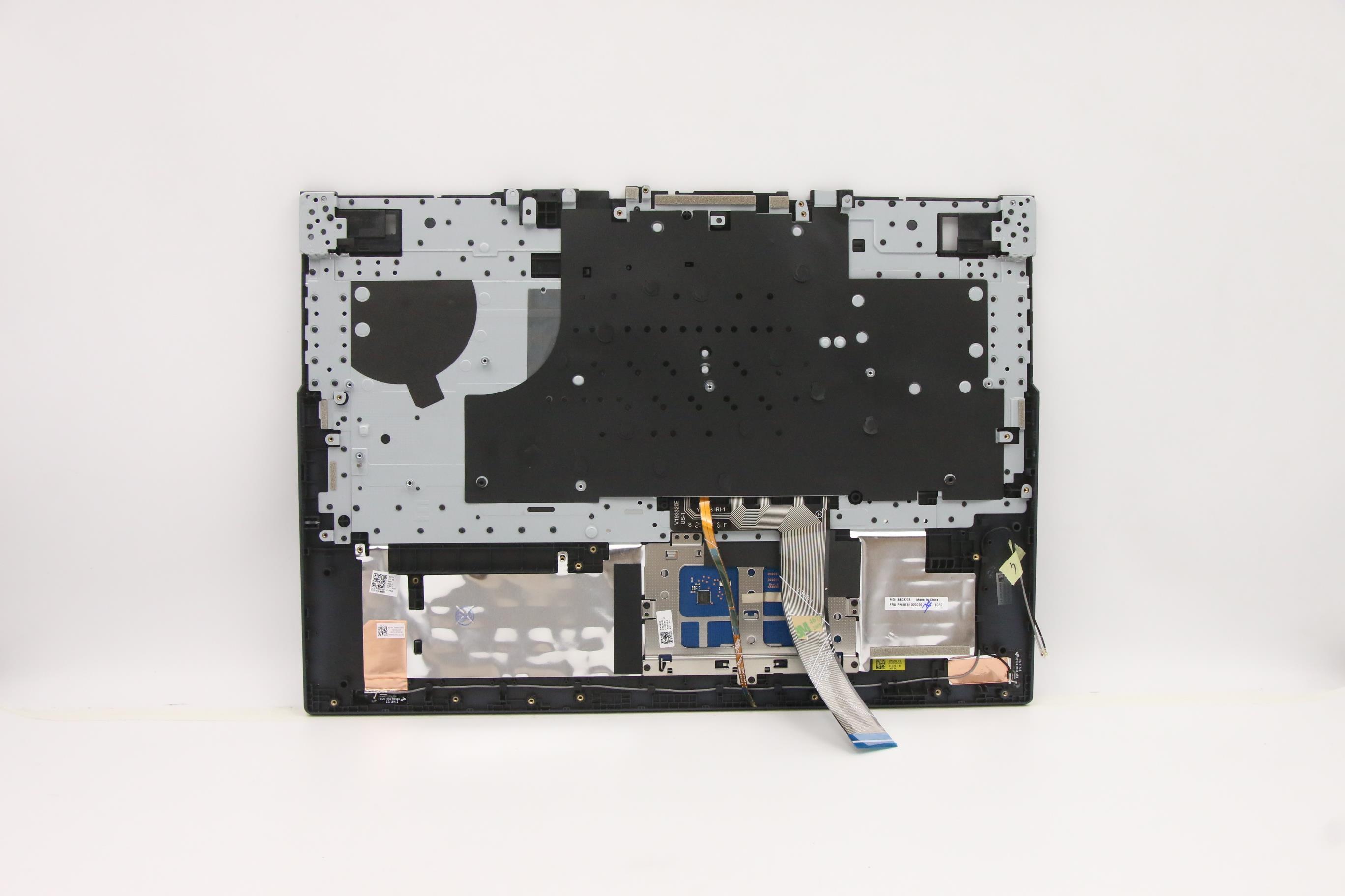 5CB1D20020 - Original Lenovo Keyboard with Upper Cover (Palmrest), English, Phantom Blue, Backlight