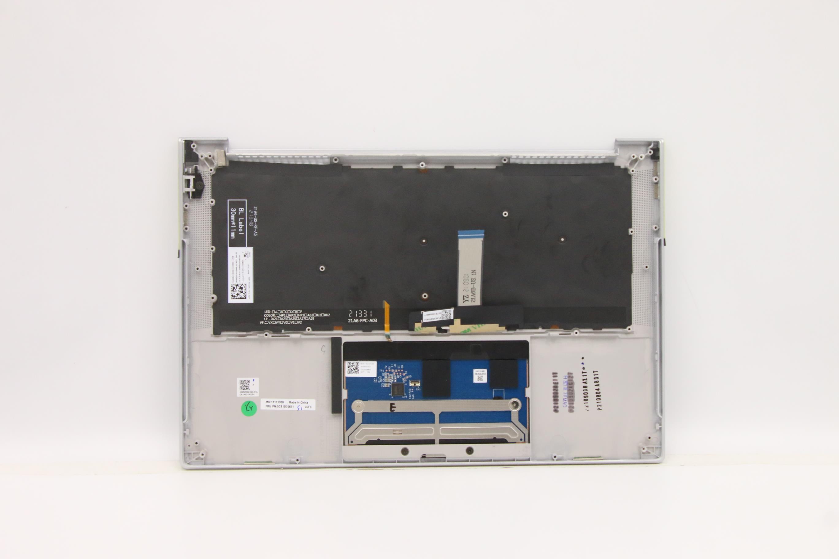 5CB1D70671 - Original Lenovo Keyboard with Upper Cover (Palmrest), English, 82L0, CGY