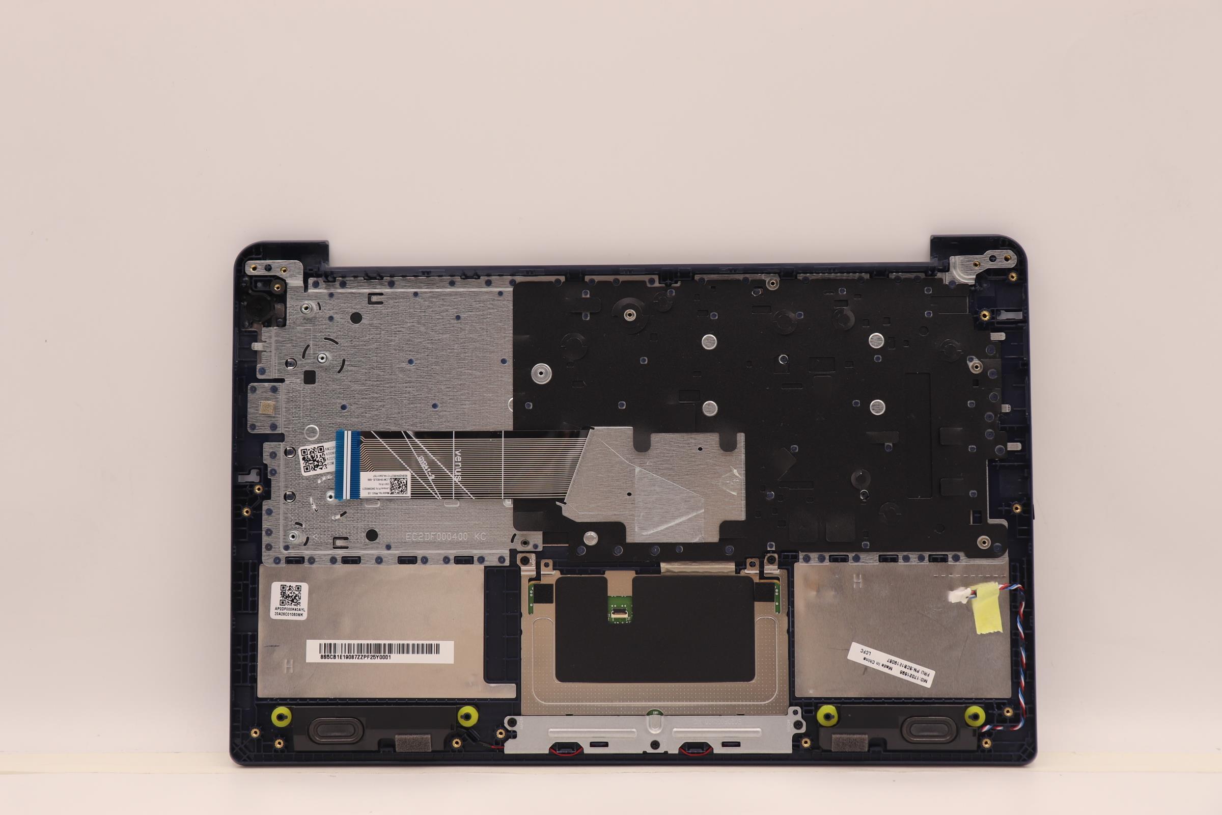5CB1E19087 - Original Lenovo Keyboard with Upper Cover (Palmrest), English, 82LV, Non Fingerprint, AB