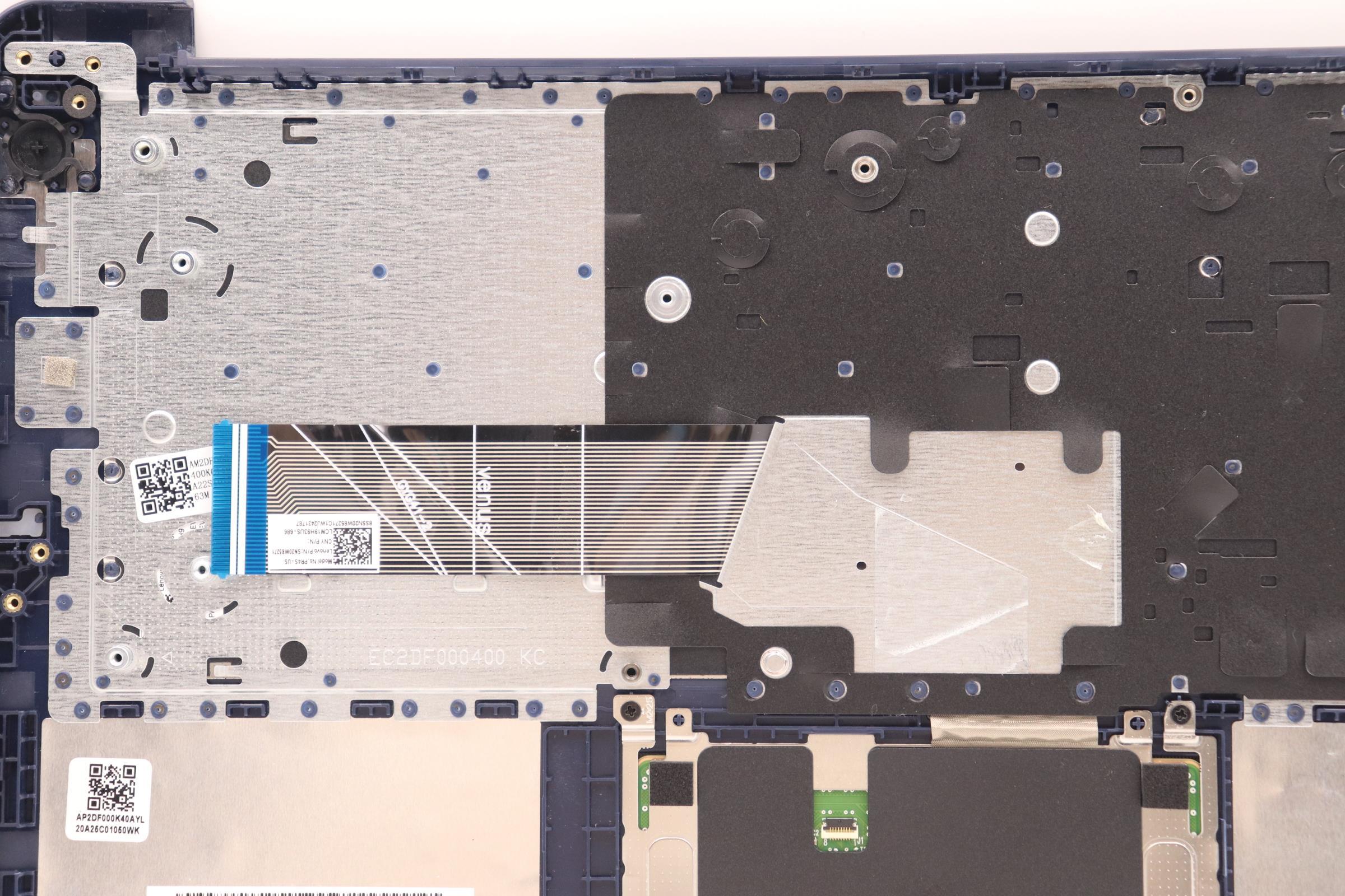 5CB1E19087 - Original Lenovo Keyboard with Upper Cover (Palmrest), English, 82LV, Non Fingerprint, AB