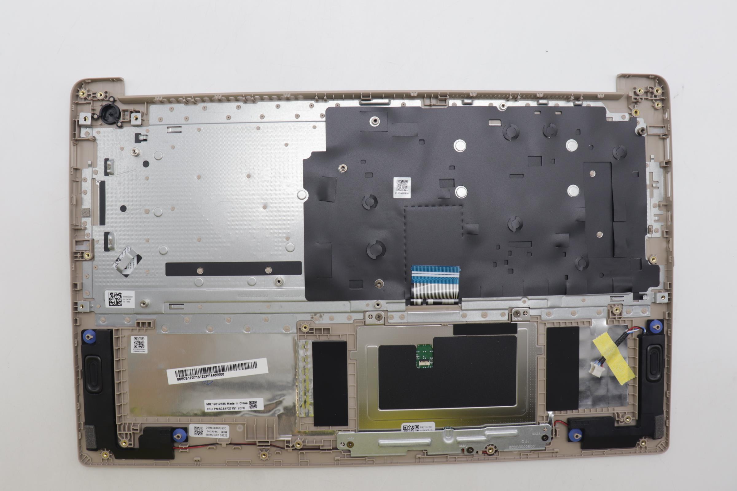 5CB1F27151 - Original Lenovo Keyboard with Upper Cover (Palmrest), English, 82LX, Non Fingerprint, SD
