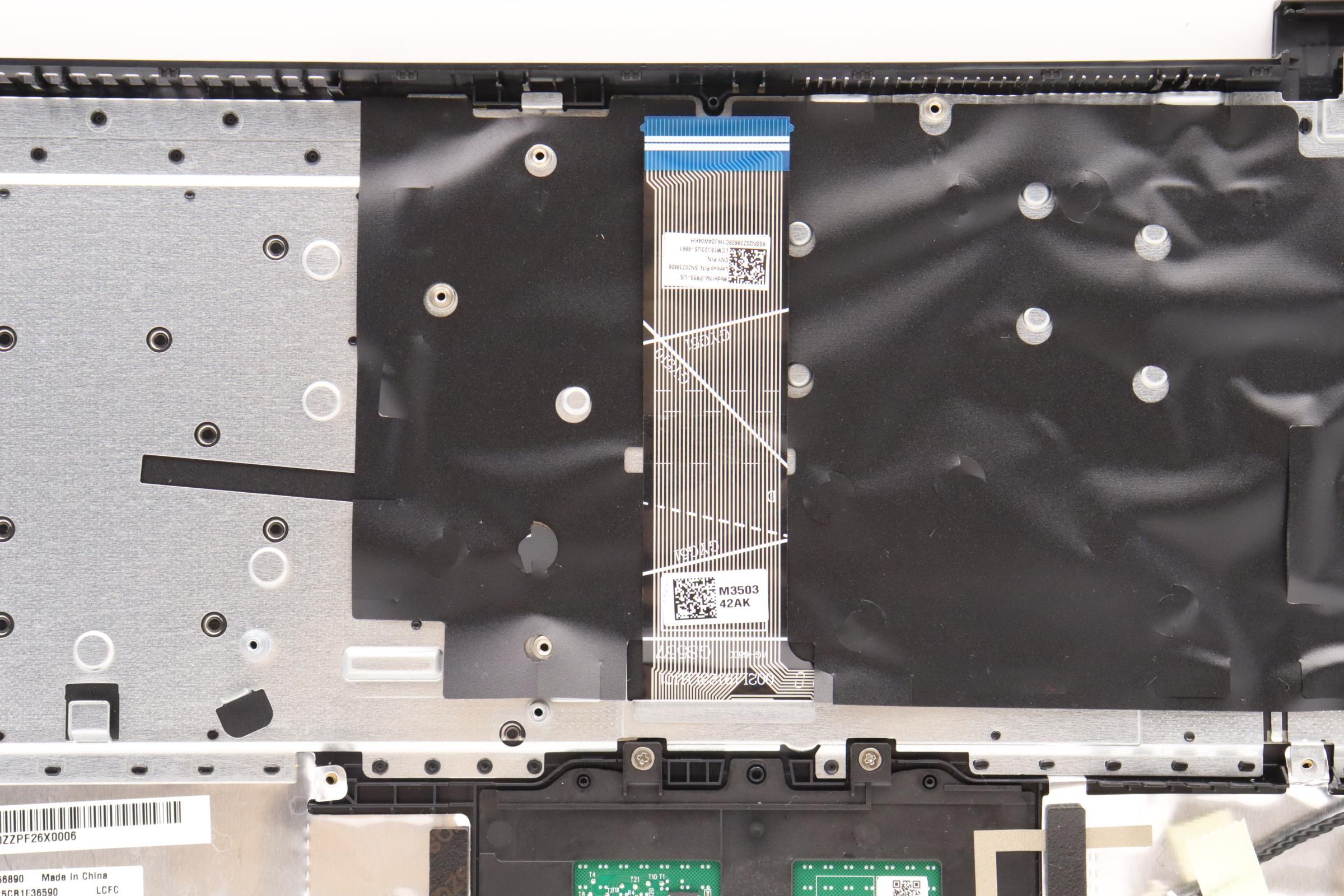 5CB1F36590 - Original Lenovo Keyboard with Upper Cover (Palmrest), English, Black, Non_Backlight