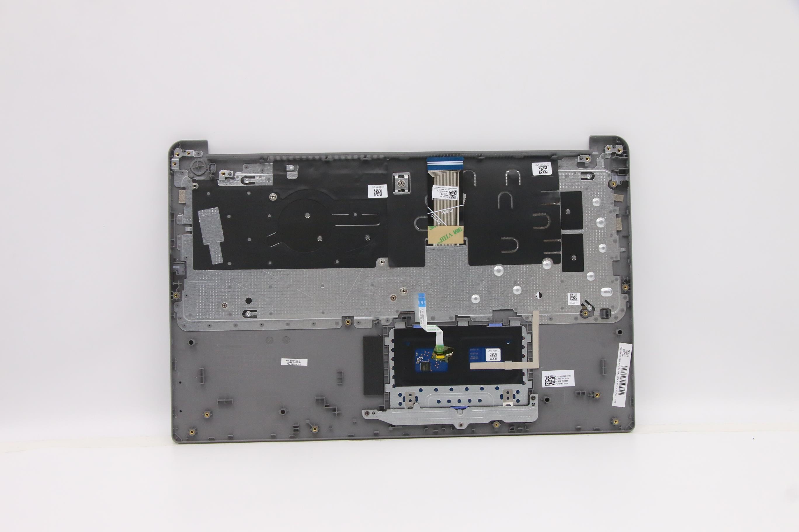5CB1F36624 - Original Lenovo Keyboard with Upper Cover (Palmrest), English, Cloud Grey, Non_Backlight, Non_Fingerprint
