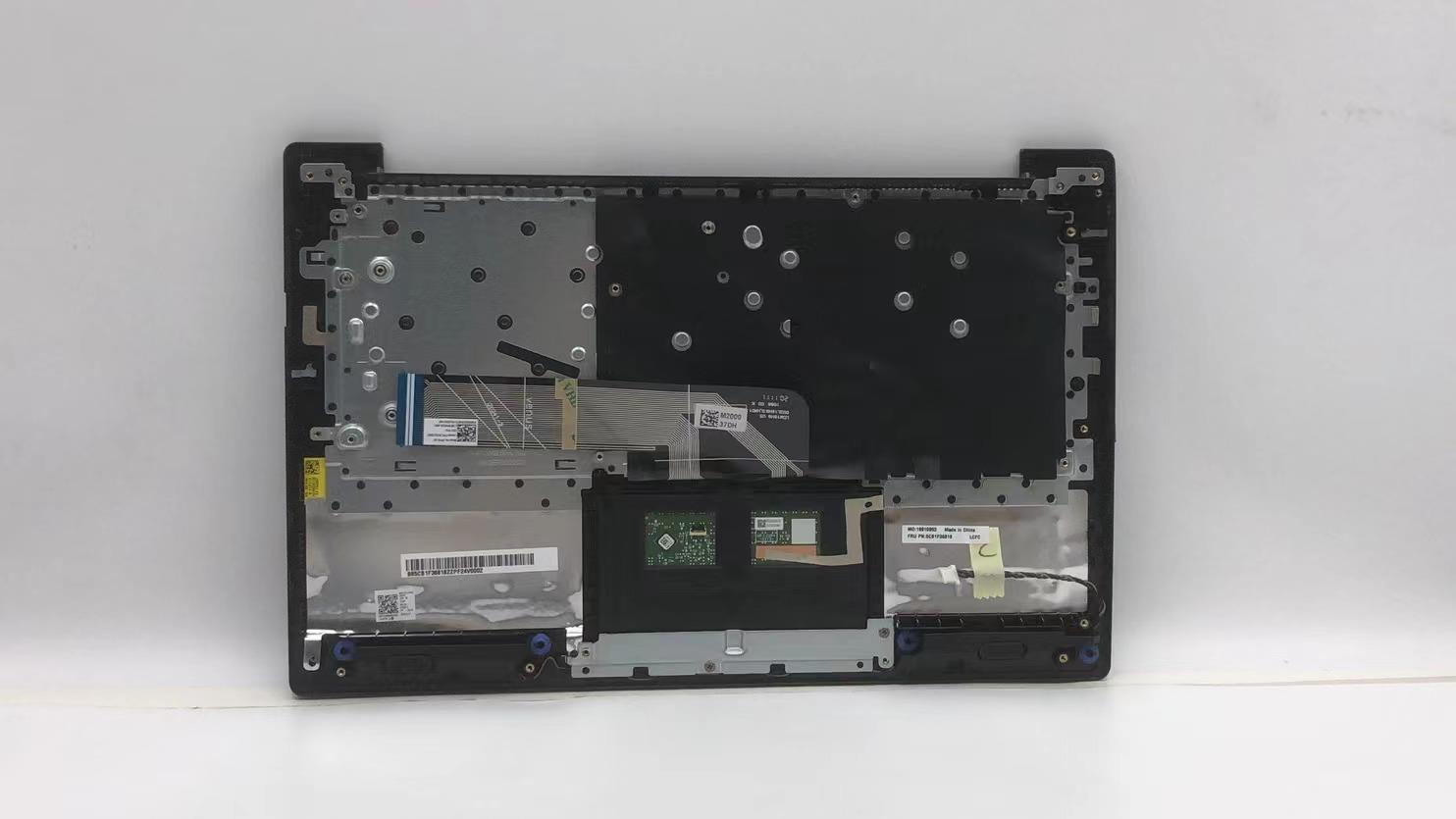 5CB1F36818 - Original Lenovo Keyboard with Upper Cover (Palmrest), English, 82QX, Non Fingerprint, Black