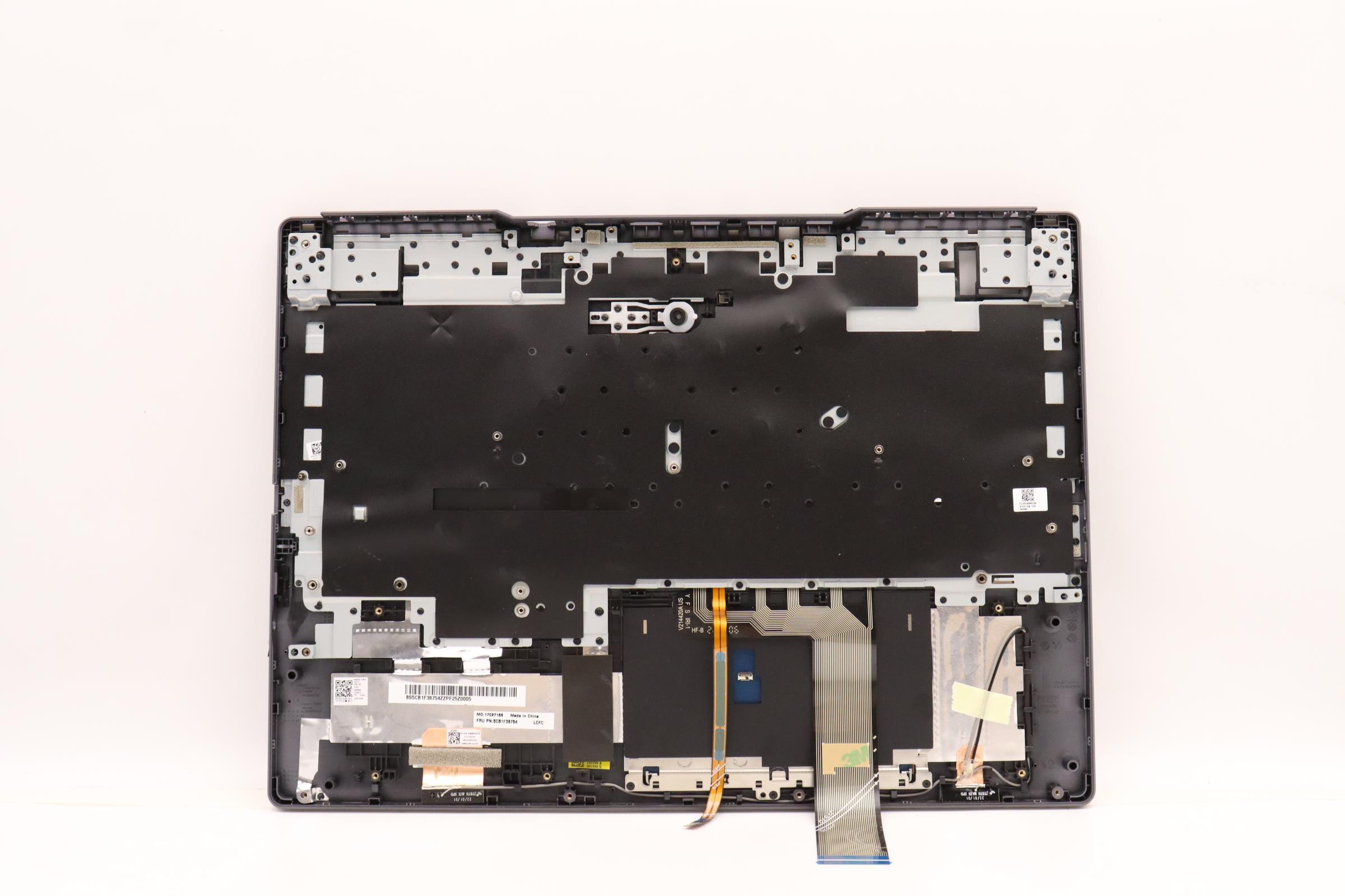 5CB1F38754 - Original Lenovo Keyboard with Palmrest (Cover), English, Storm Grey, 82RB