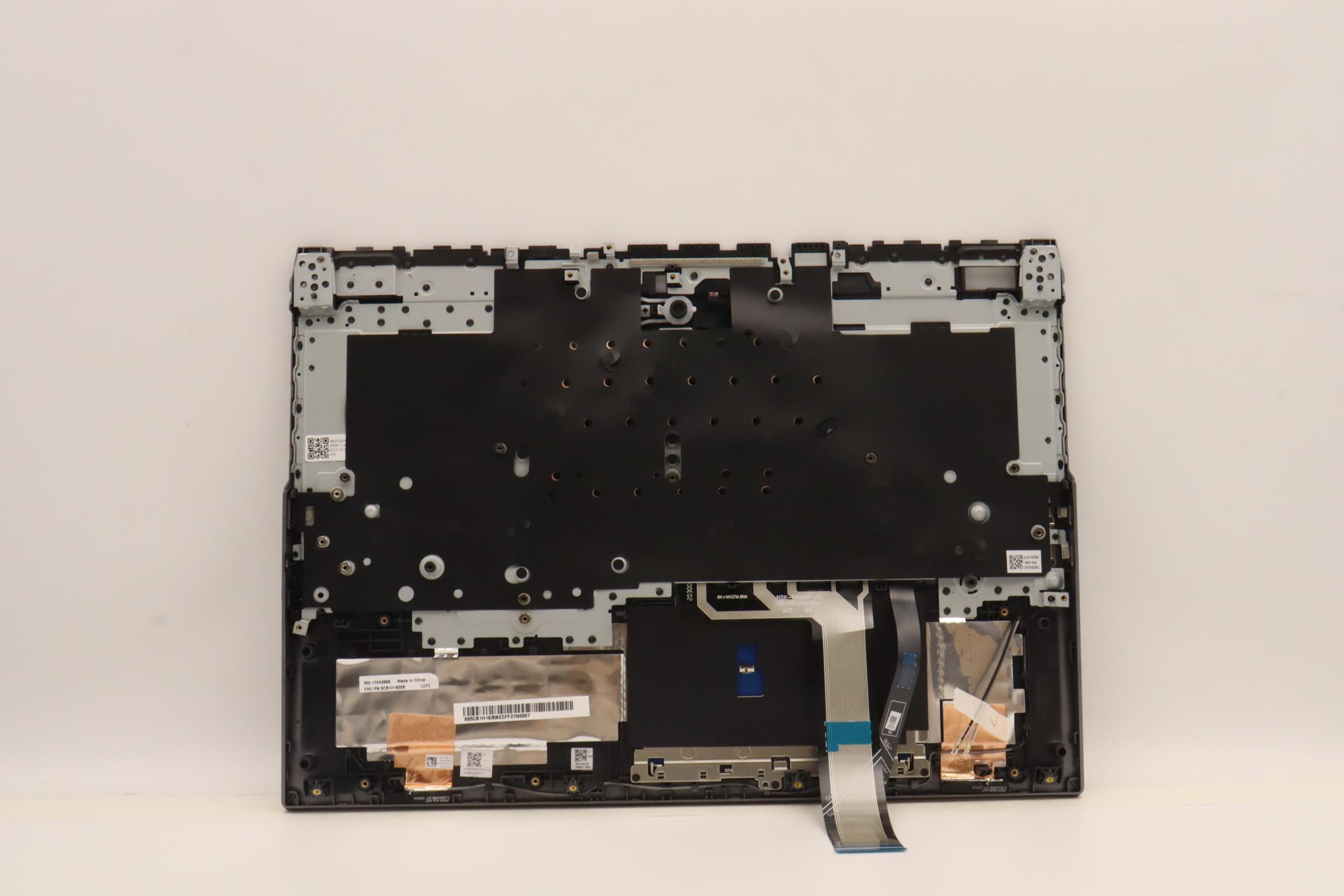 5CB1H18356 - Original Lenovo Keyboard with Upper Cover (Palmrest), English, 82S0, SG w/RGB