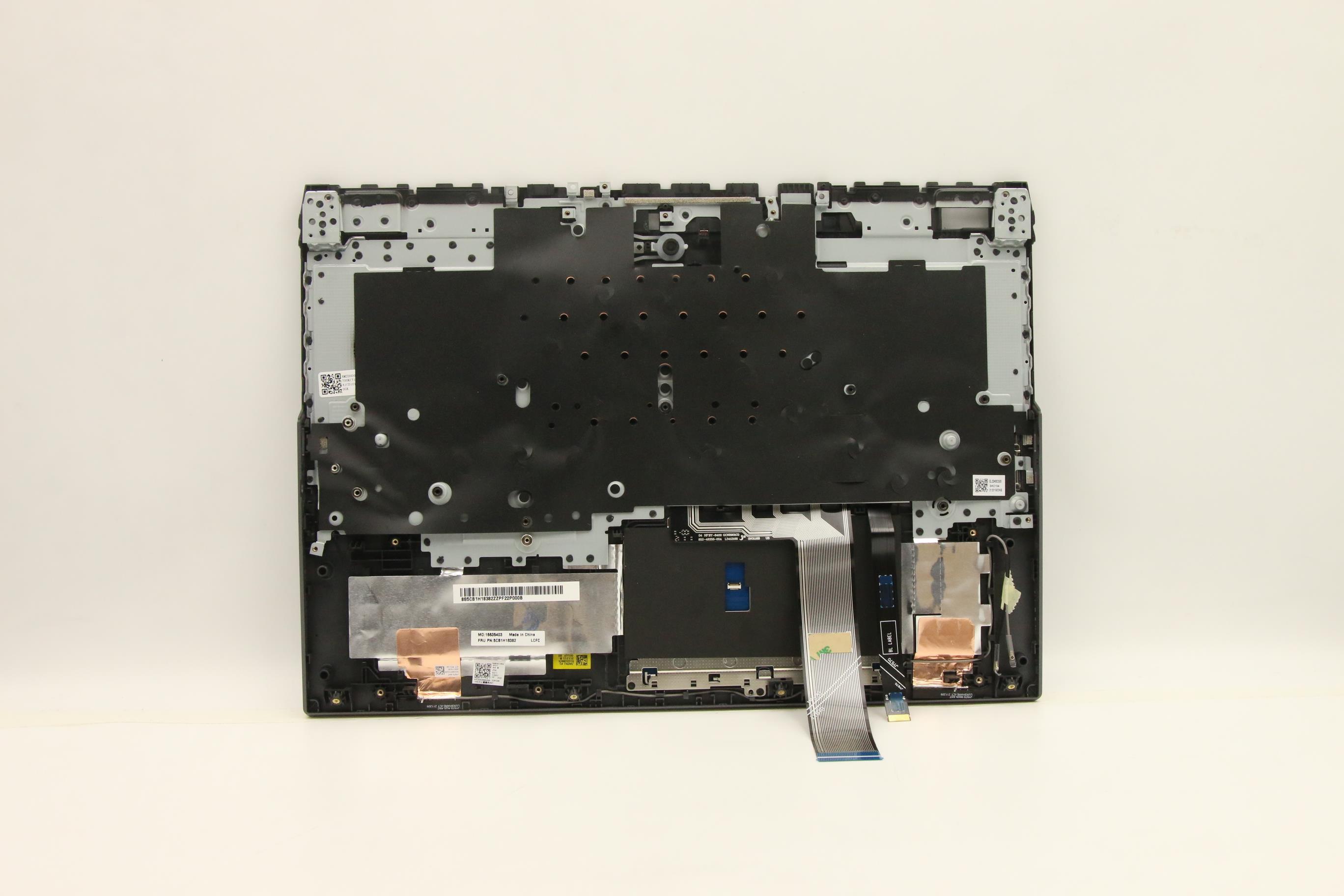 Lenovo Part  Original Lenovo Keyboard with Upper Cover (Palmrest), English, Slate Grey, RGB Backlight