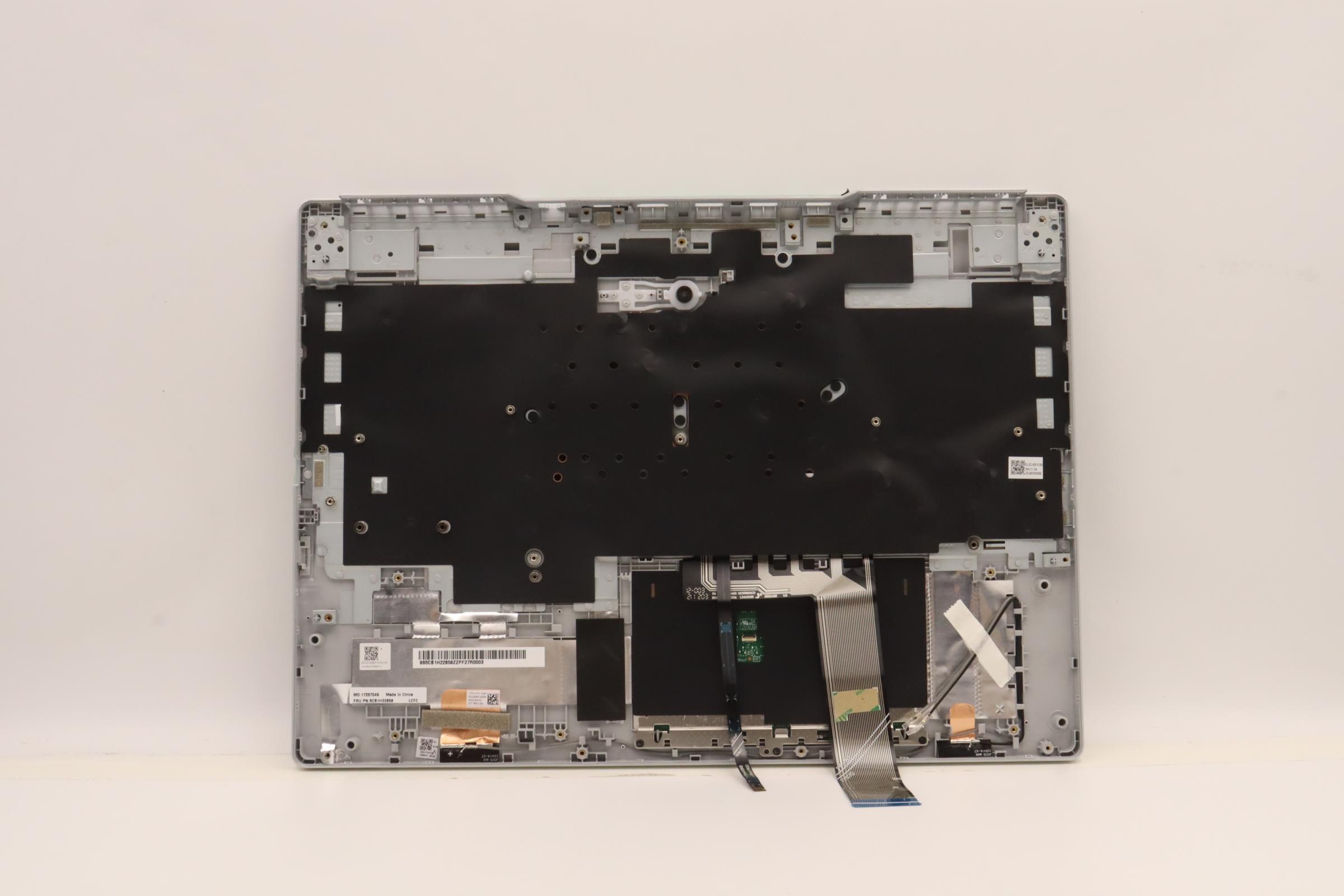 5CB1H22858 - Original Lenovo Keyboard with Palmrest (Cover), English, Cloud Grey, 82RC