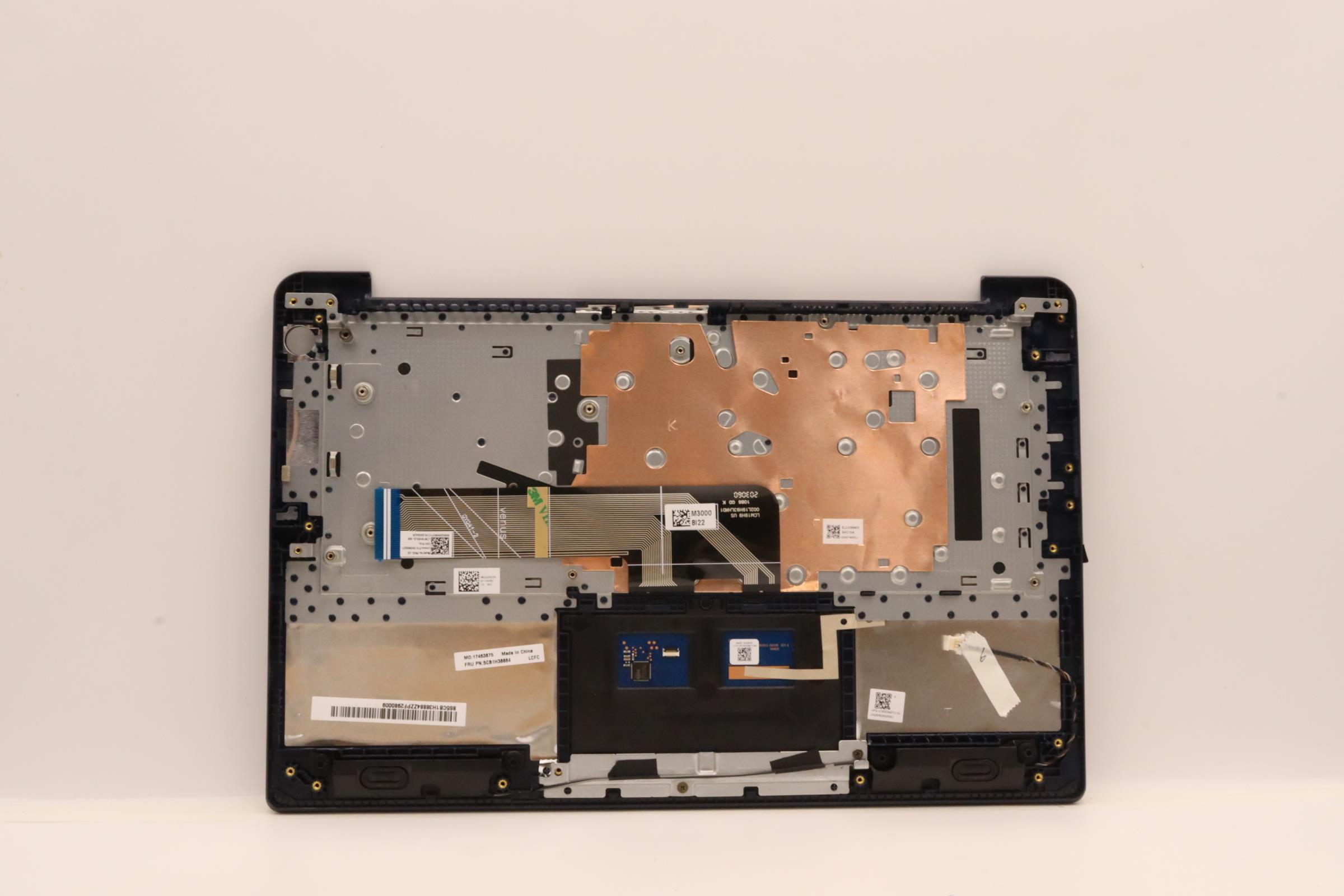 5CB1H38884 - Original Lenovo Keyboard with Upper Cover (Palmrest), English, 82RJ, Fingerprint, AB