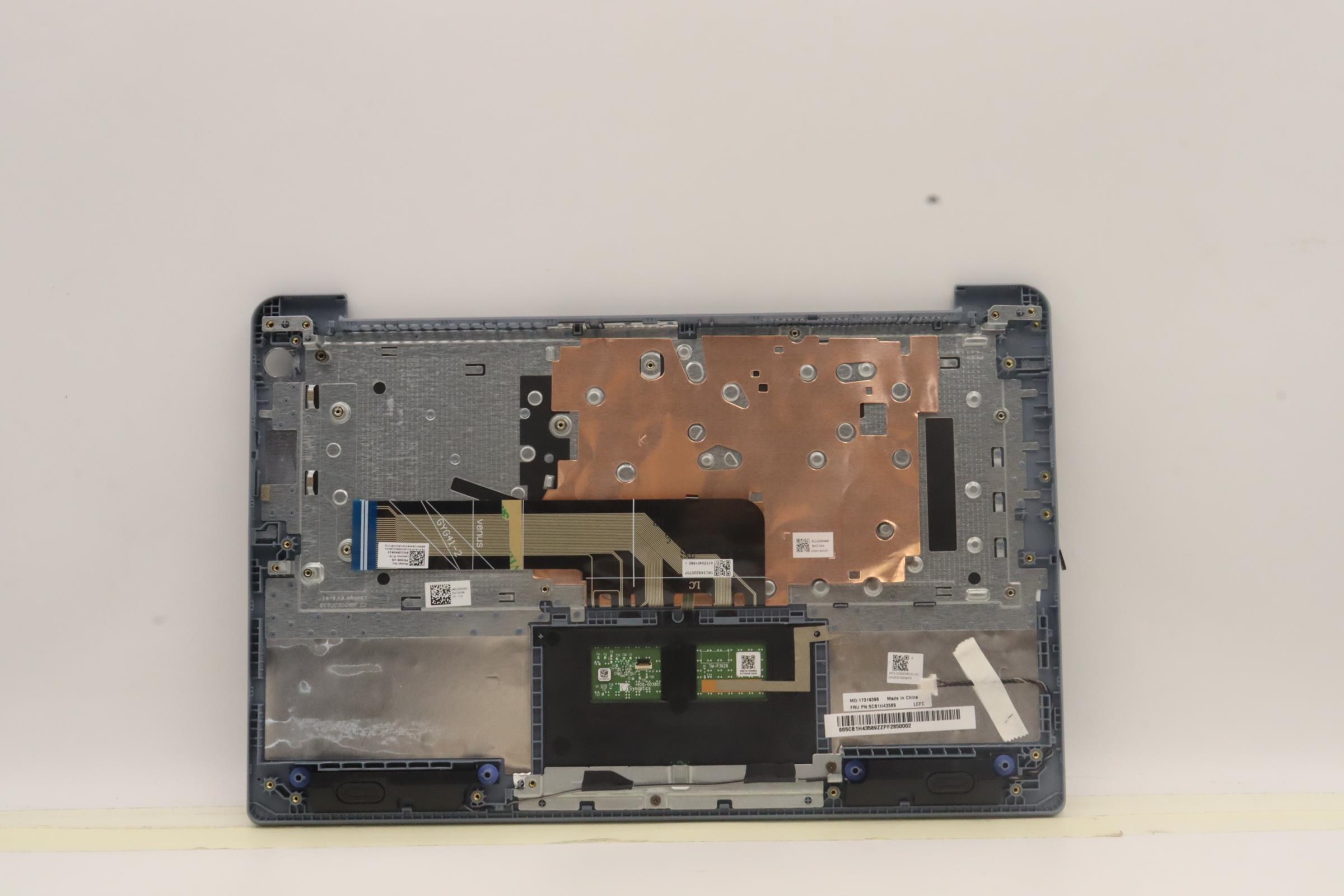 5CB1H43589 - Original Lenovo Keyboard with Upper Cover (Palmrest), English, 82RJ, FPMBBL