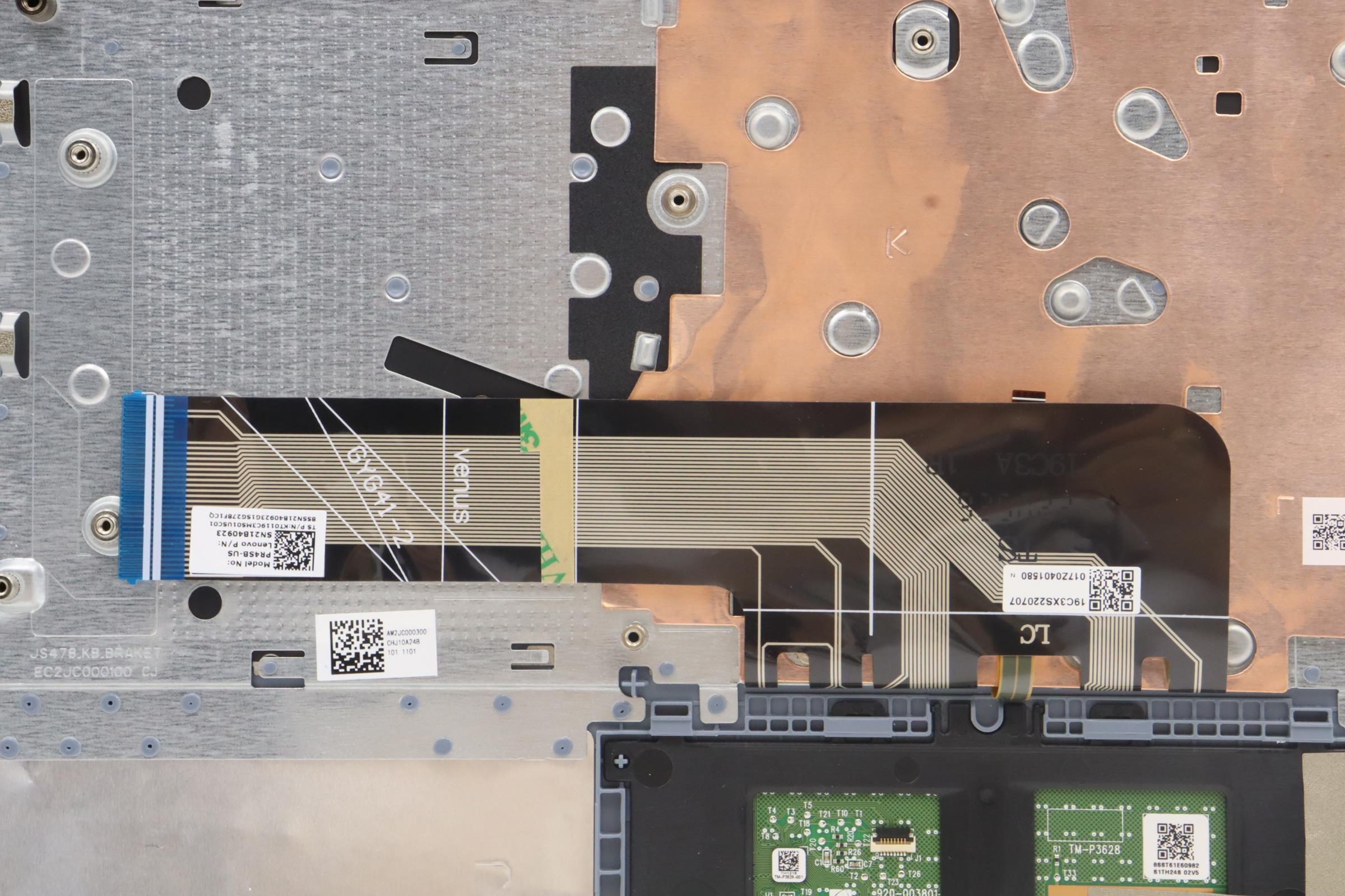 5CB1H43589 - Original Lenovo Keyboard with Upper Cover (Palmrest), English, 82RJ, FPMBBL
