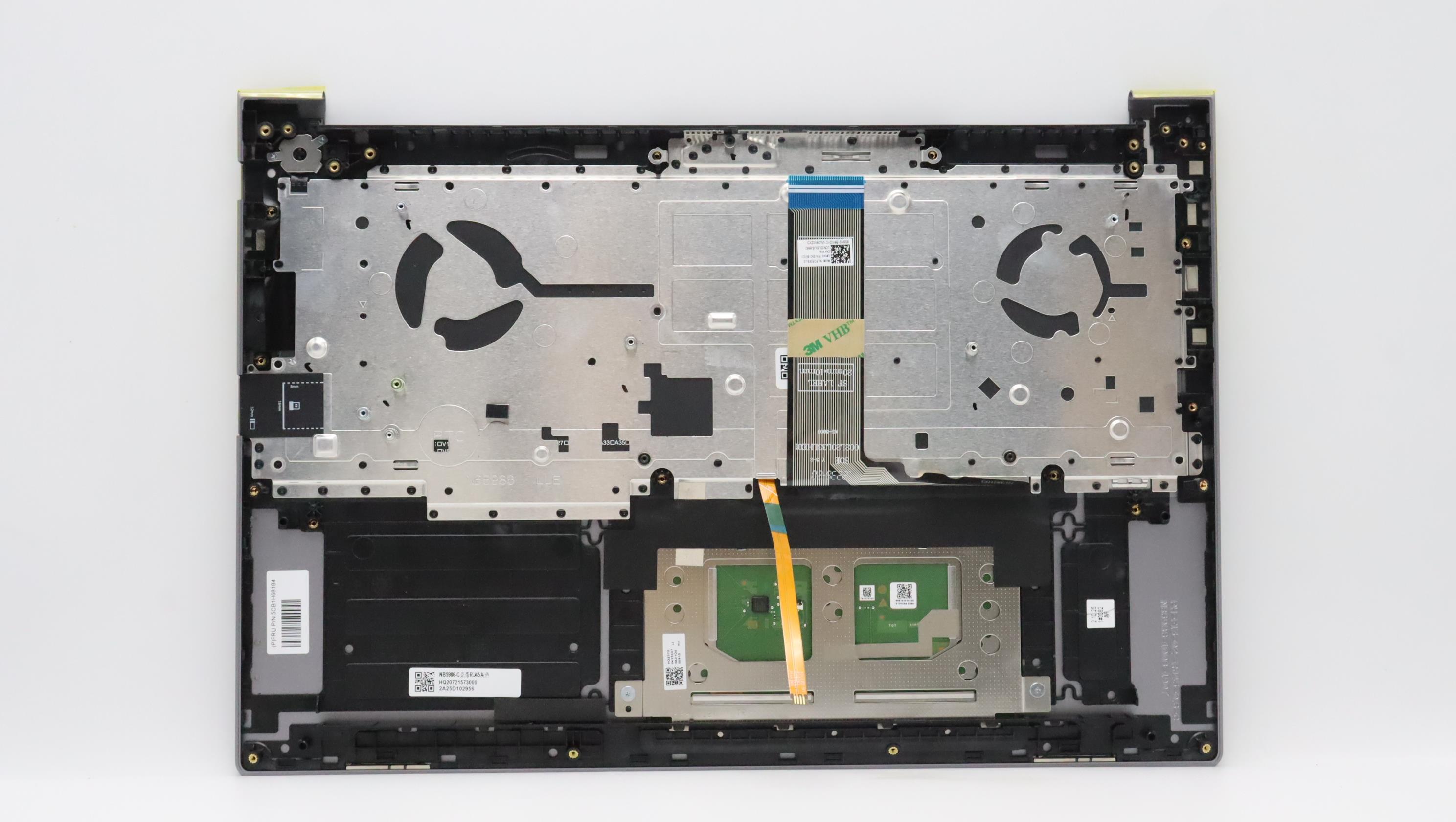 5CB1H68184 - Original Lenovo Keyboard with Upper Cover (Palmrest), English, 21CY, Non Fingerprint, ARGYET