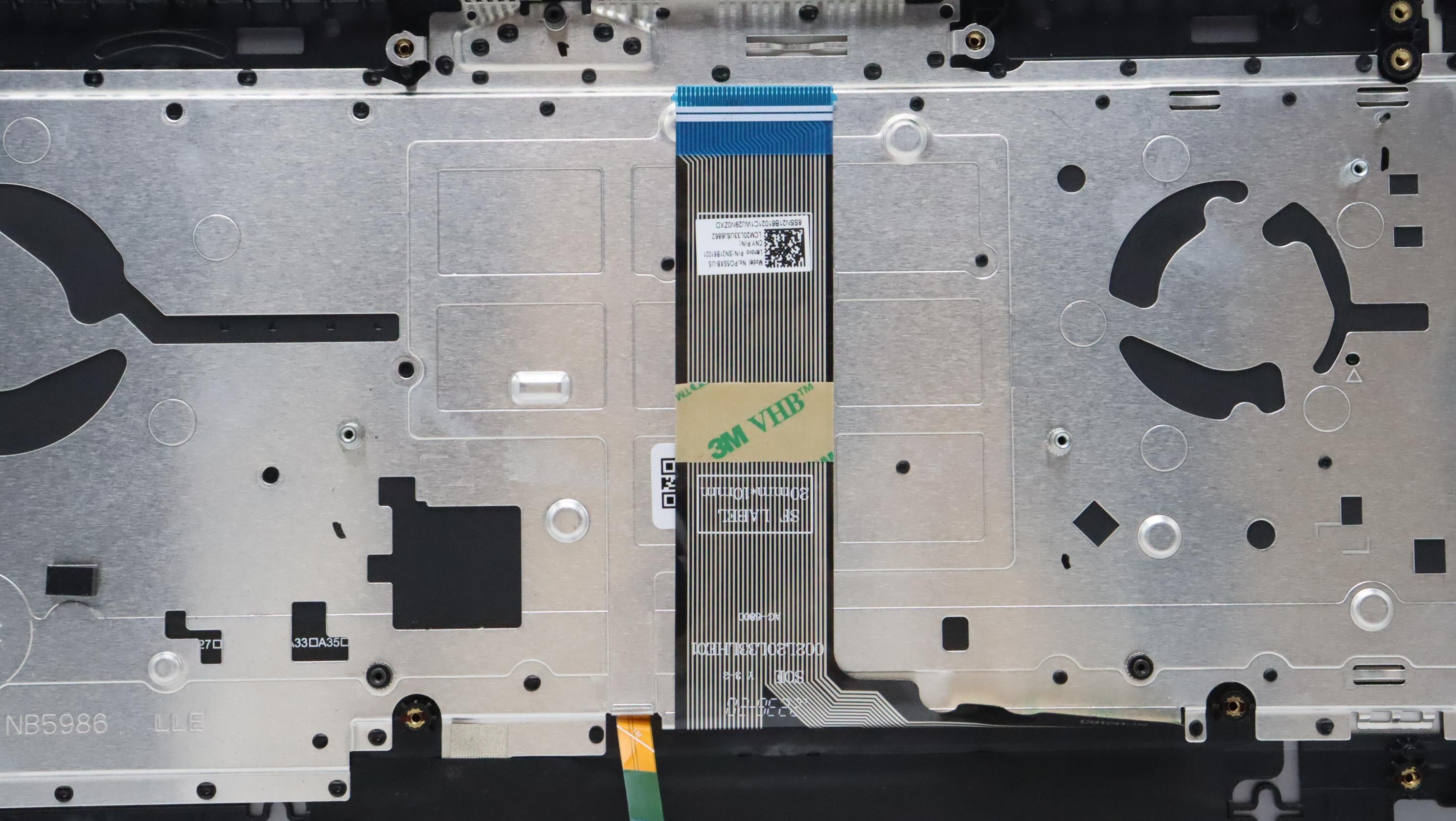 5CB1H68184 - Original Lenovo Keyboard with Upper Cover (Palmrest), English, 21CY, Non Fingerprint, ARGYET