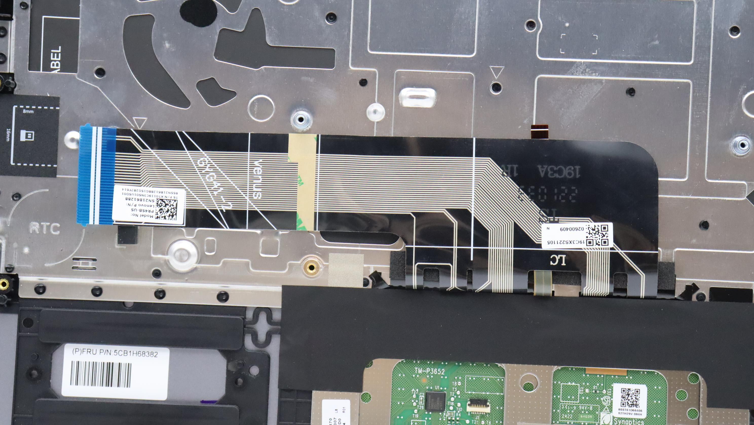 5CB1H68382 - Original Lenovo Keyboard with Upper Cover (Palmrest), English, Non Fingerprint, ETARGY