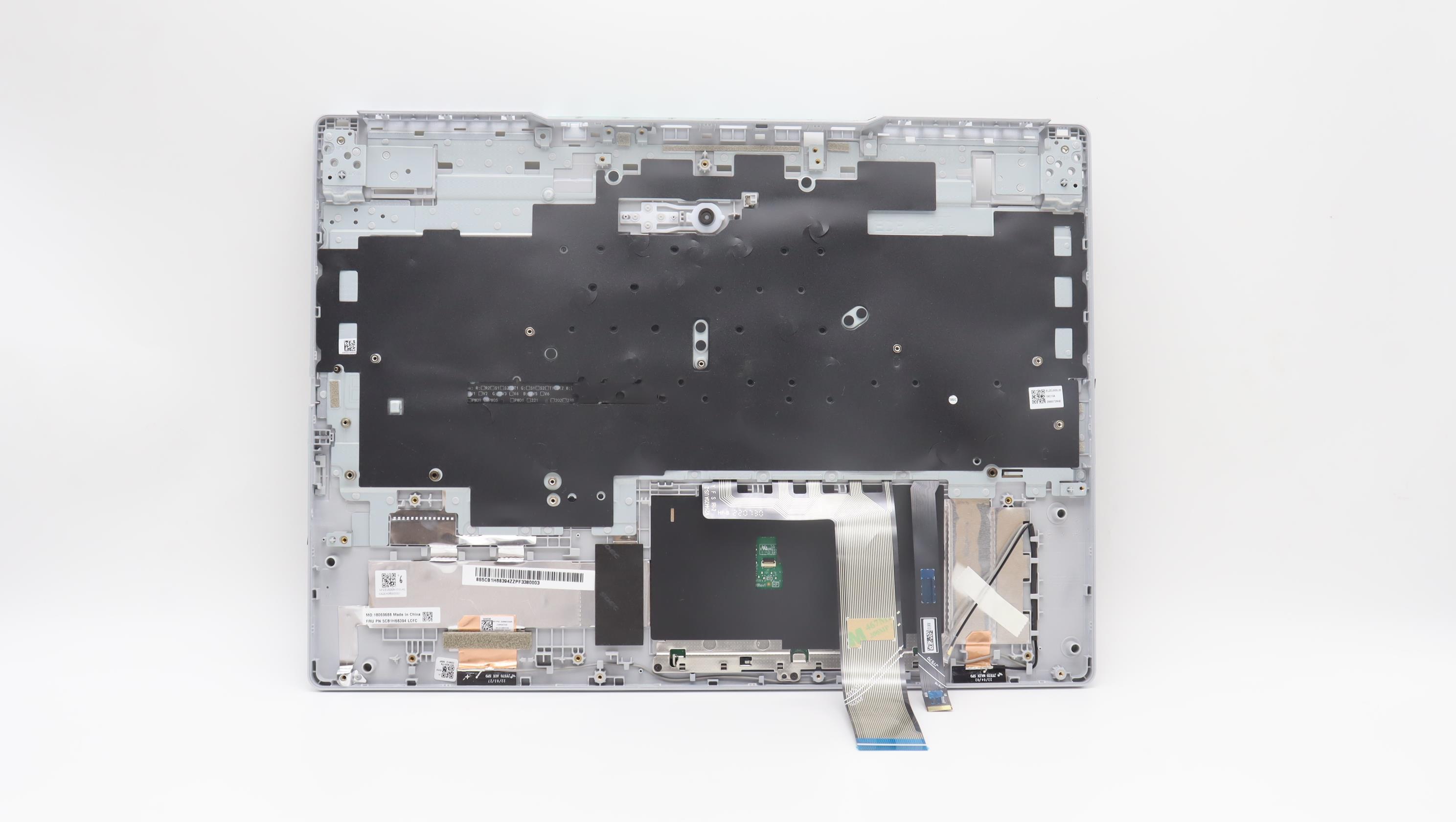 5CB1H68394 - Original Lenovo Keyboard with Upper Cover (Palmrest), English, 82RD, CG RGB