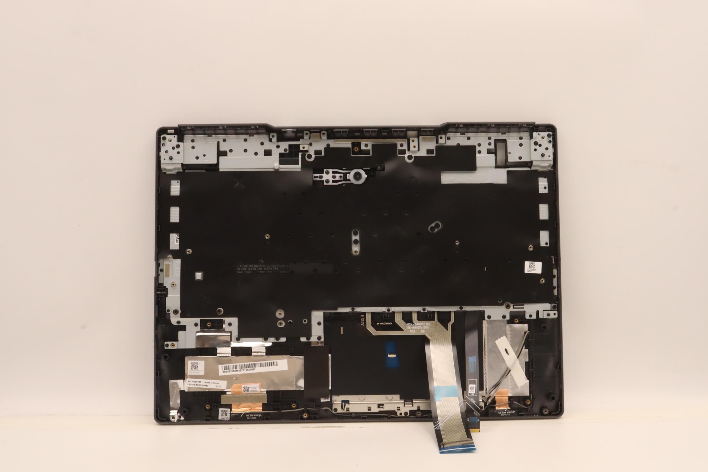 5CB1H68462 - Original Lenovo Keyboard with Palmrest (Cover), English, Slate Grey, RGB Backlight, 82RD