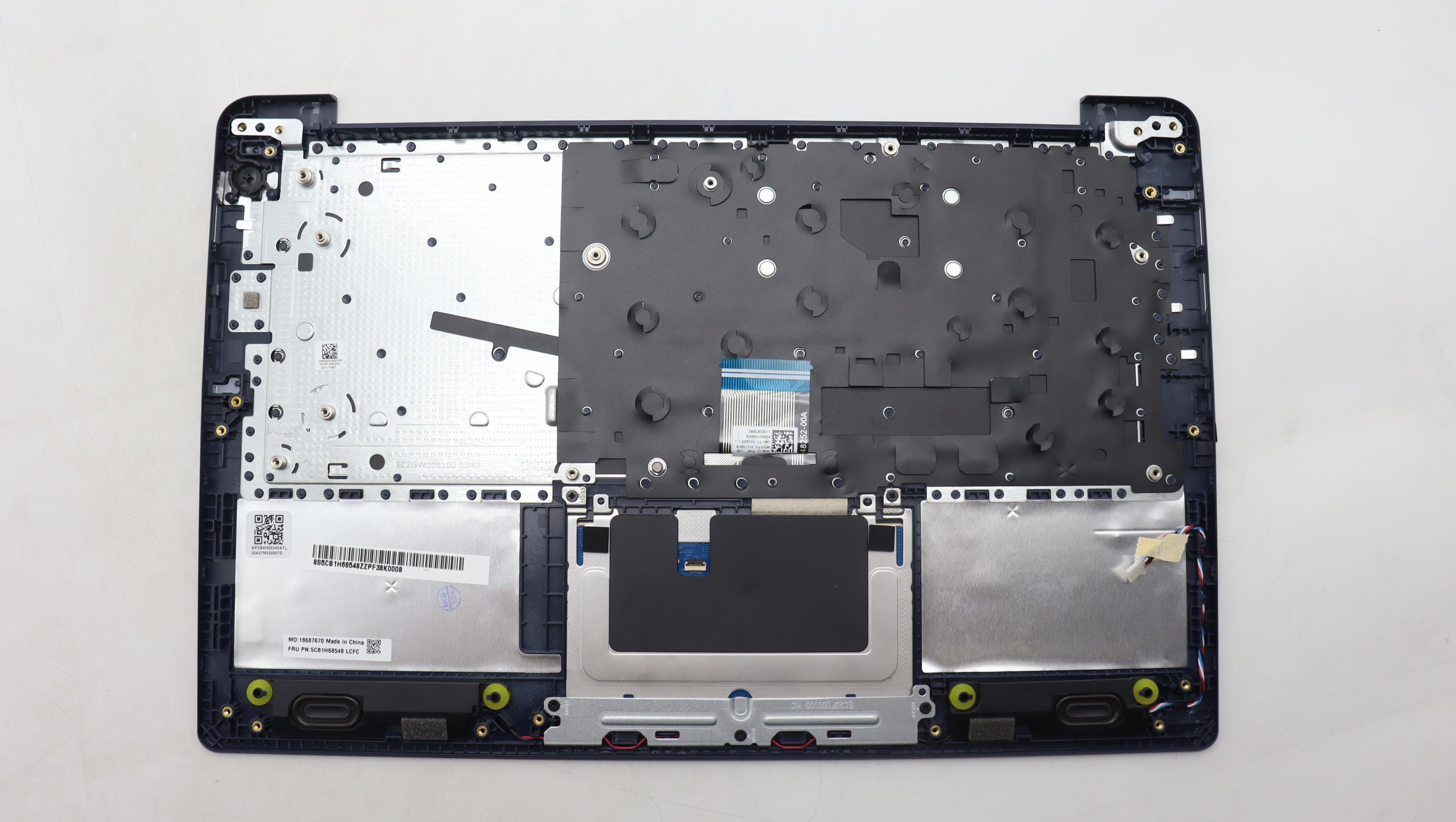 5CB1H68548 - Original Lenovo Keyboard with Upper Cover (Palmrest), English, Abyss Blue, Non_Fingerprint