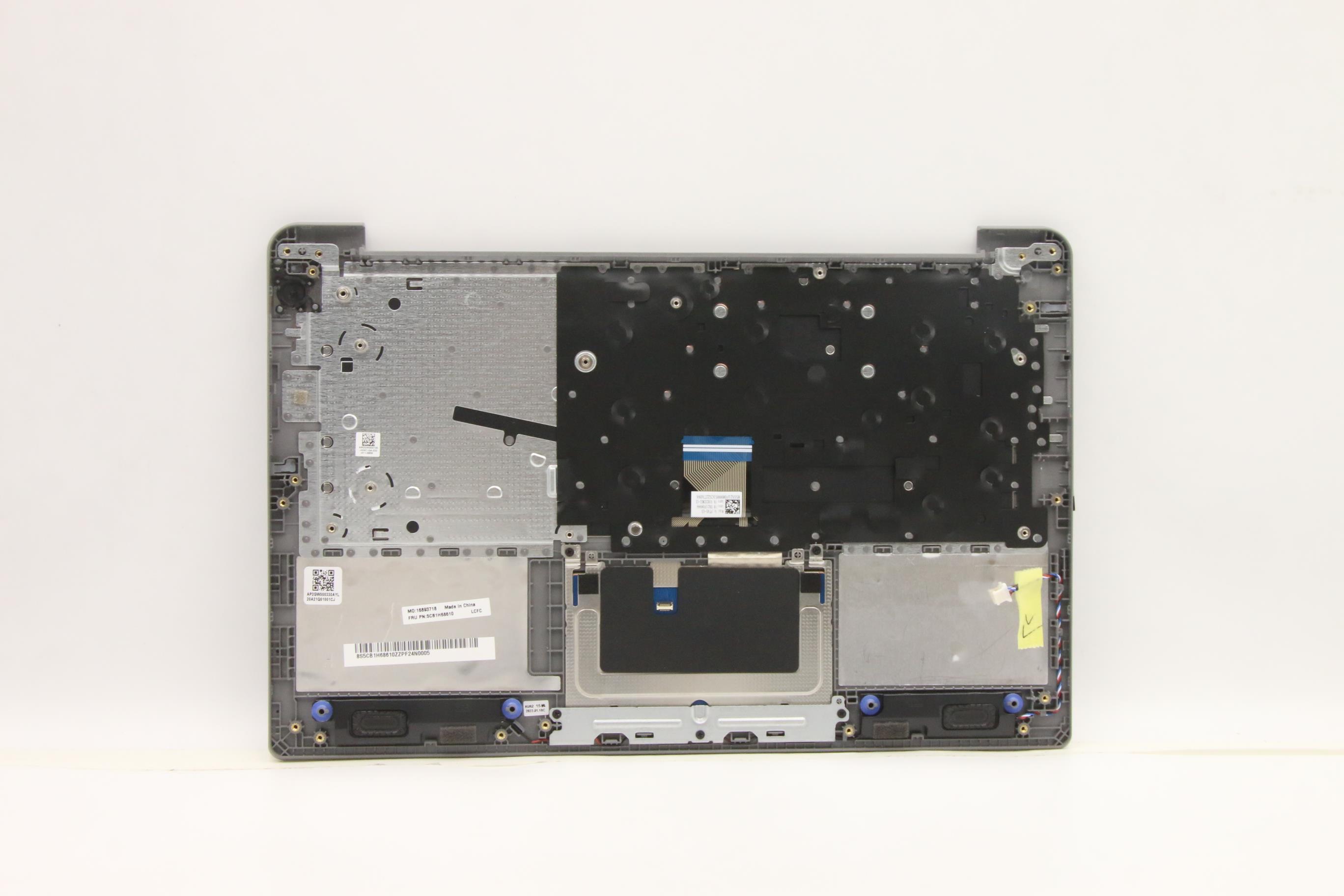 5CB1H68610 - Original Lenovo Keyboard with Upper Cover (Palmrest), English, Cloud Grey, Non_Fingerprint