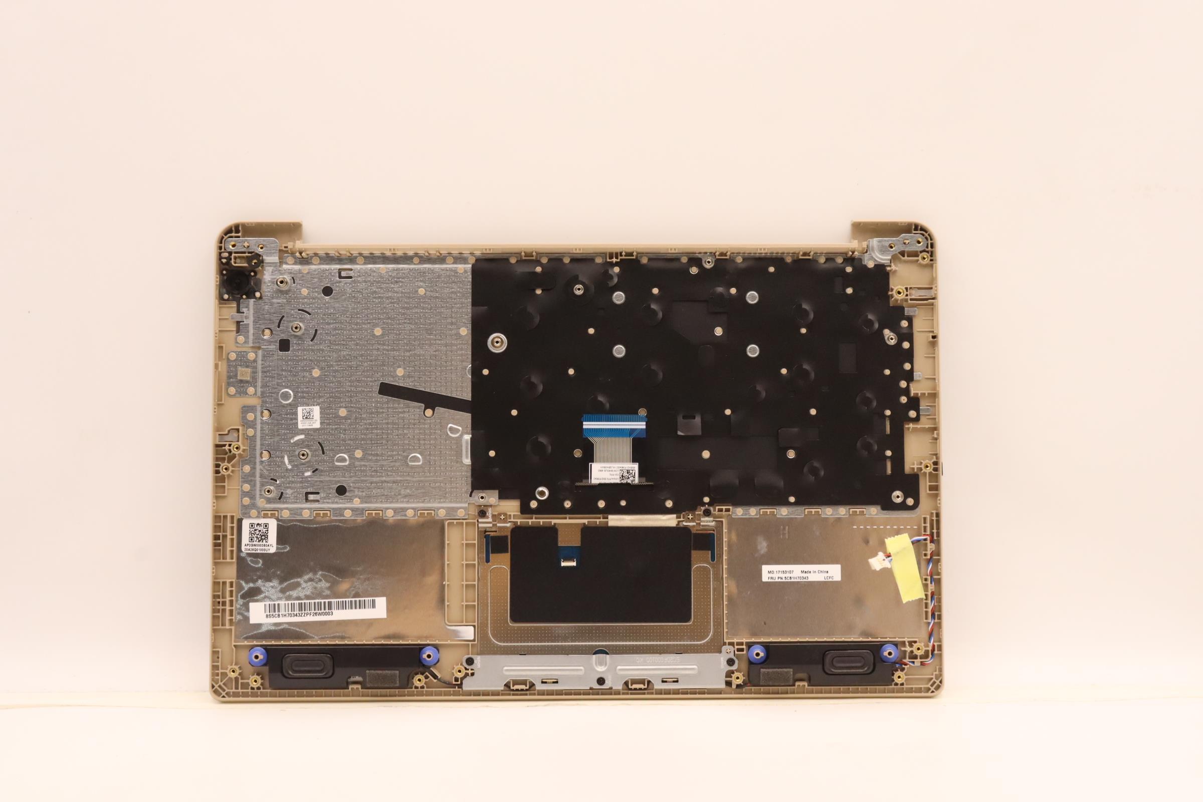 5CB1H70343 - Original Lenovo Keyboard with Upper Cover (Palmrest), English, 82R3 SA_, Non Fingerprint