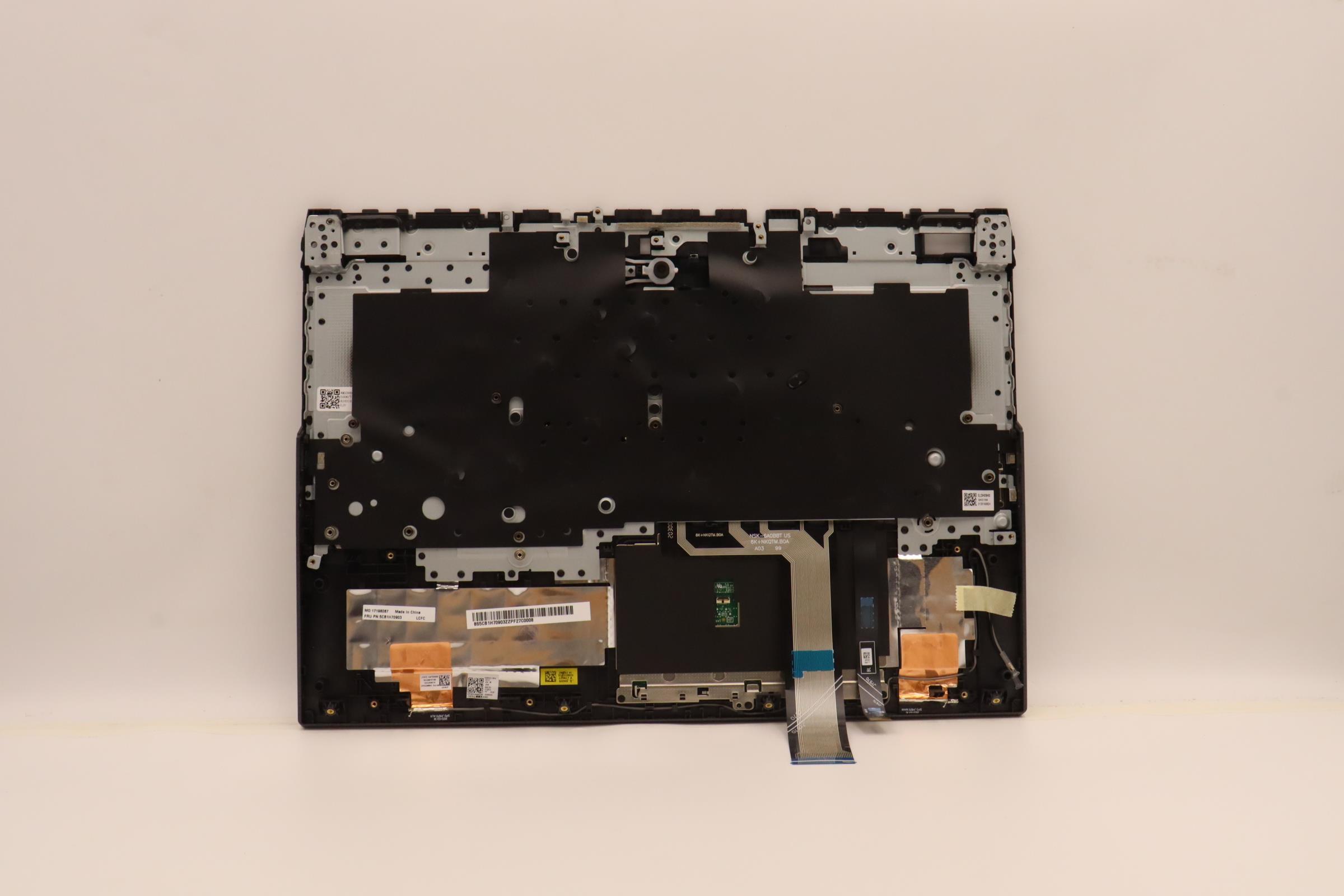 5CB1H70903 - Original Lenovo Keyboard with Palmrest (Cover), English, Storm Grey, RGB Backlight, 82RG