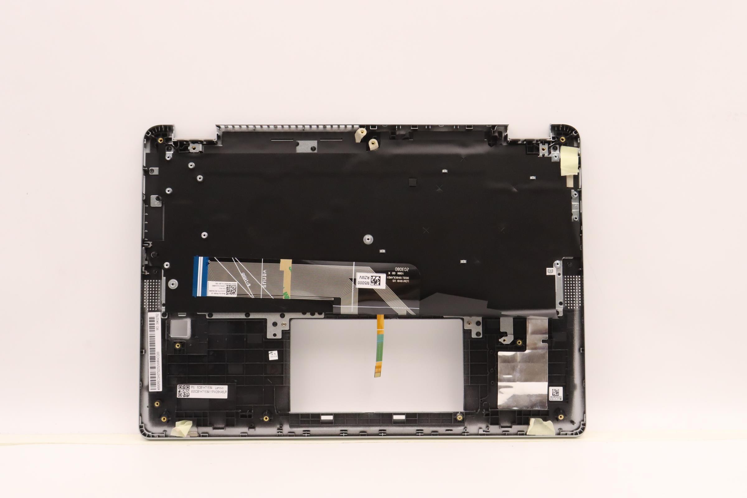 5CB1H71534 - Original Lenovo Keyboard with Upper Cover (Palmrest), English, Cloud Grey, Backlight