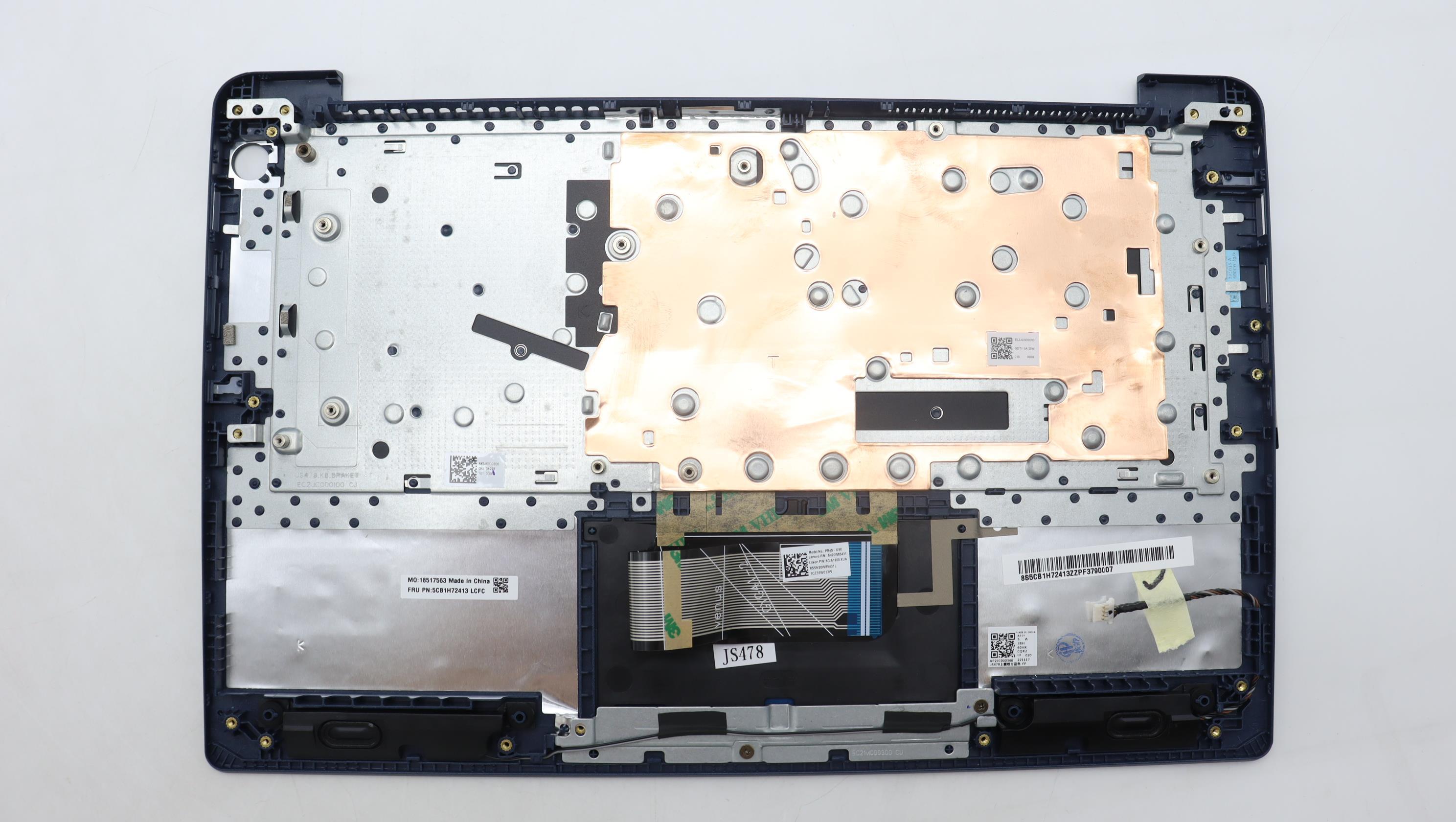 5CB1H72413 - Original Lenovo Keyboard with Upper Cover (Palmrest), English, 82RM, AB_FP