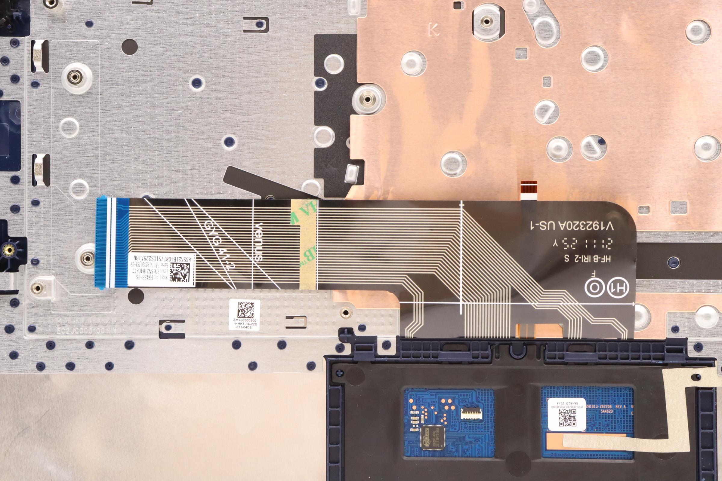 5CB1H72512 - Original Lenovo Keyboard with Upper Cover (Palmrest), English, 82RM AB_, Non Fingerprint, Backlight