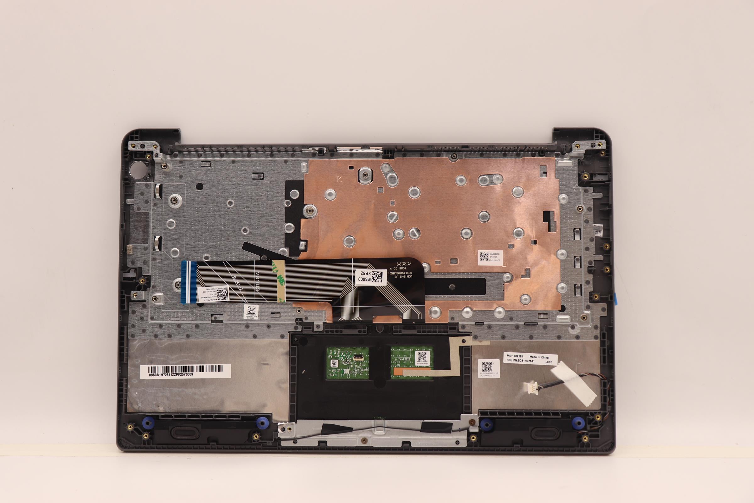 5CB1H72641 - Original Lenovo Keyboard with Upper Cover (Palmrest), English, 82RM, Arctic Grey_FP
