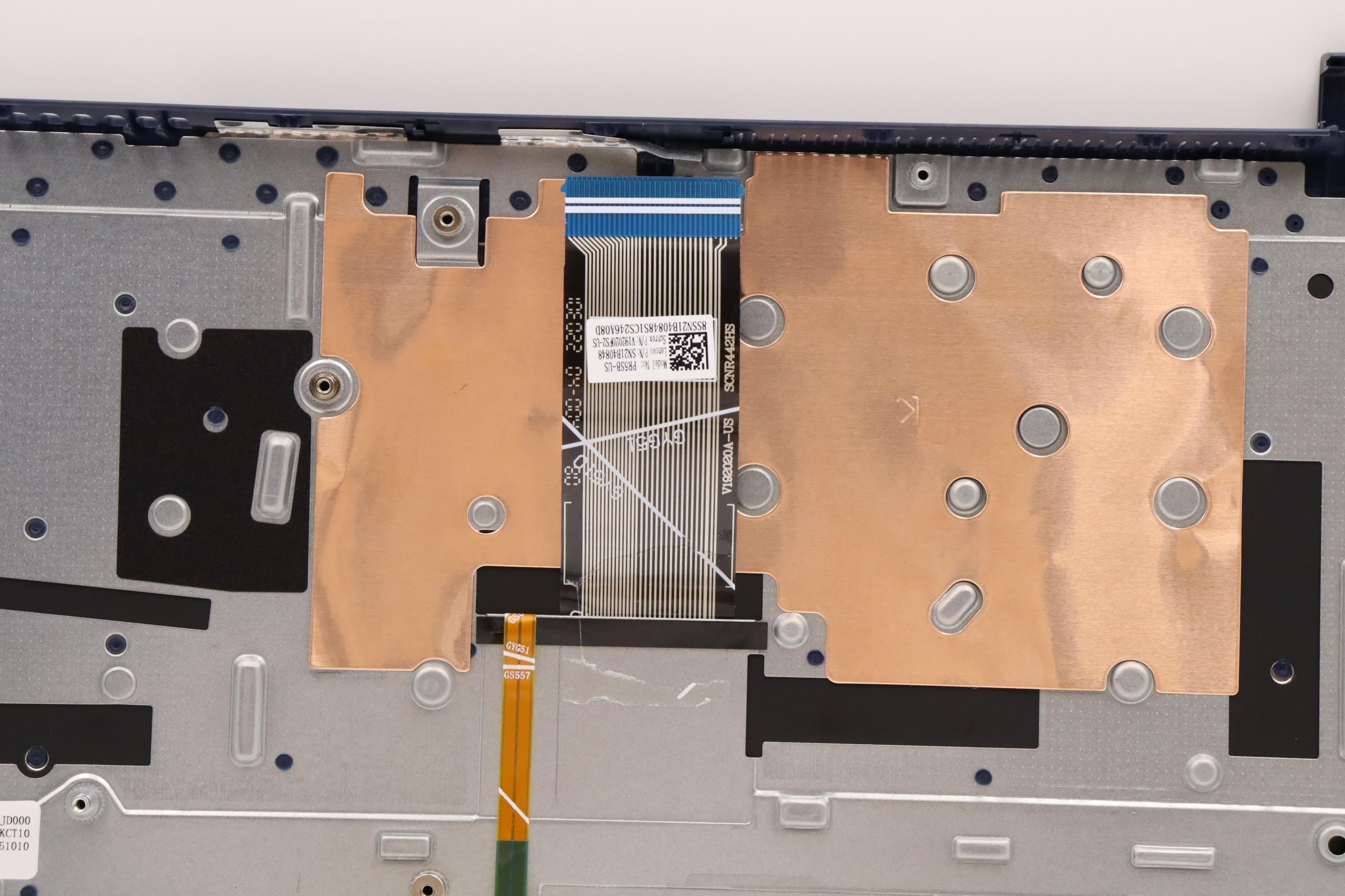5CB1H77859 - Original Lenovo Keyboard with Upper Cover (Palmrest), English, Abyss Blue, Backlight, Fingerprint