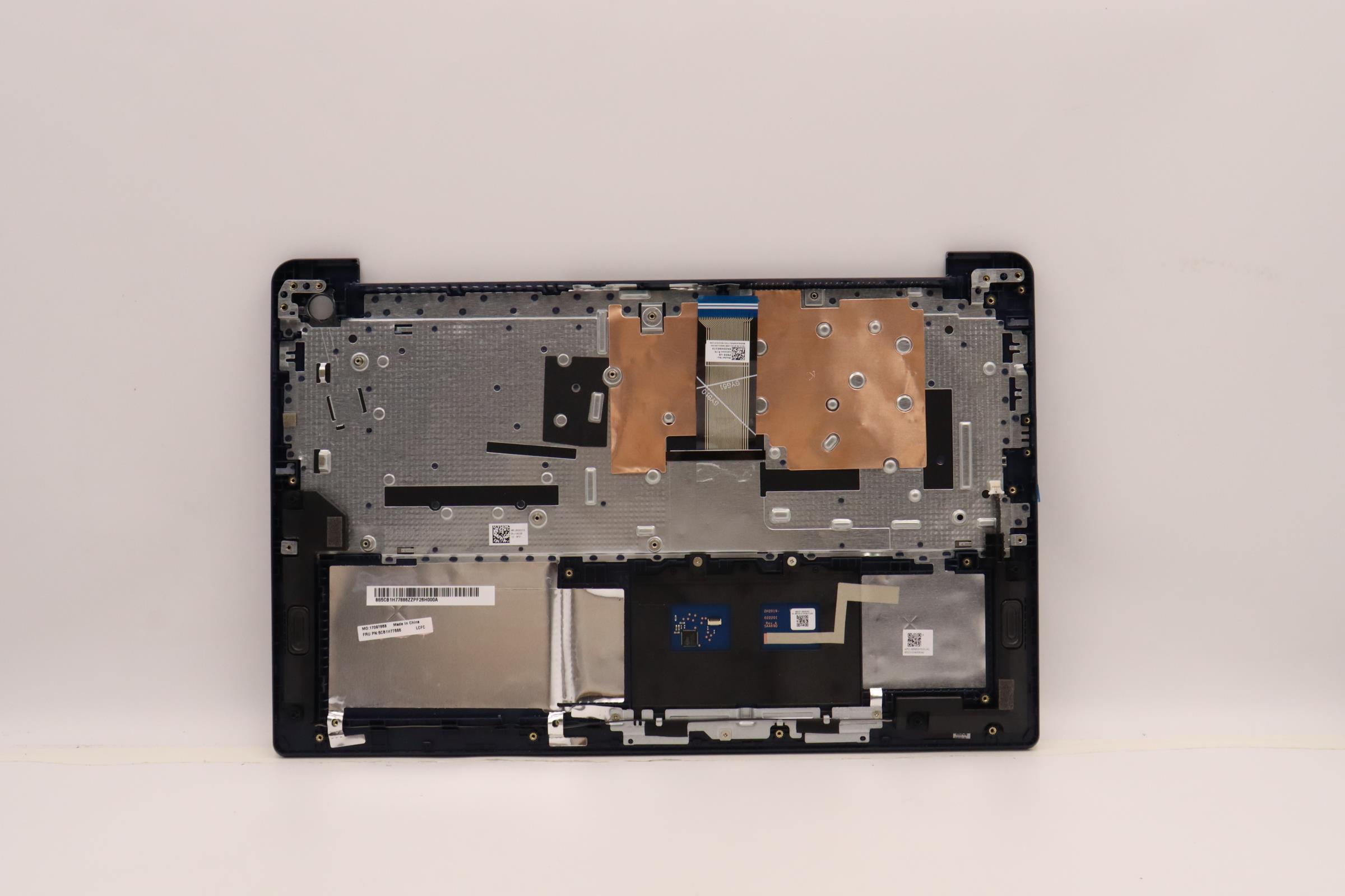 5CB1H77886 - Original Lenovo Keyboard with Upper Cover (Palmrest), English, 82RK, Fingerprint, AB N