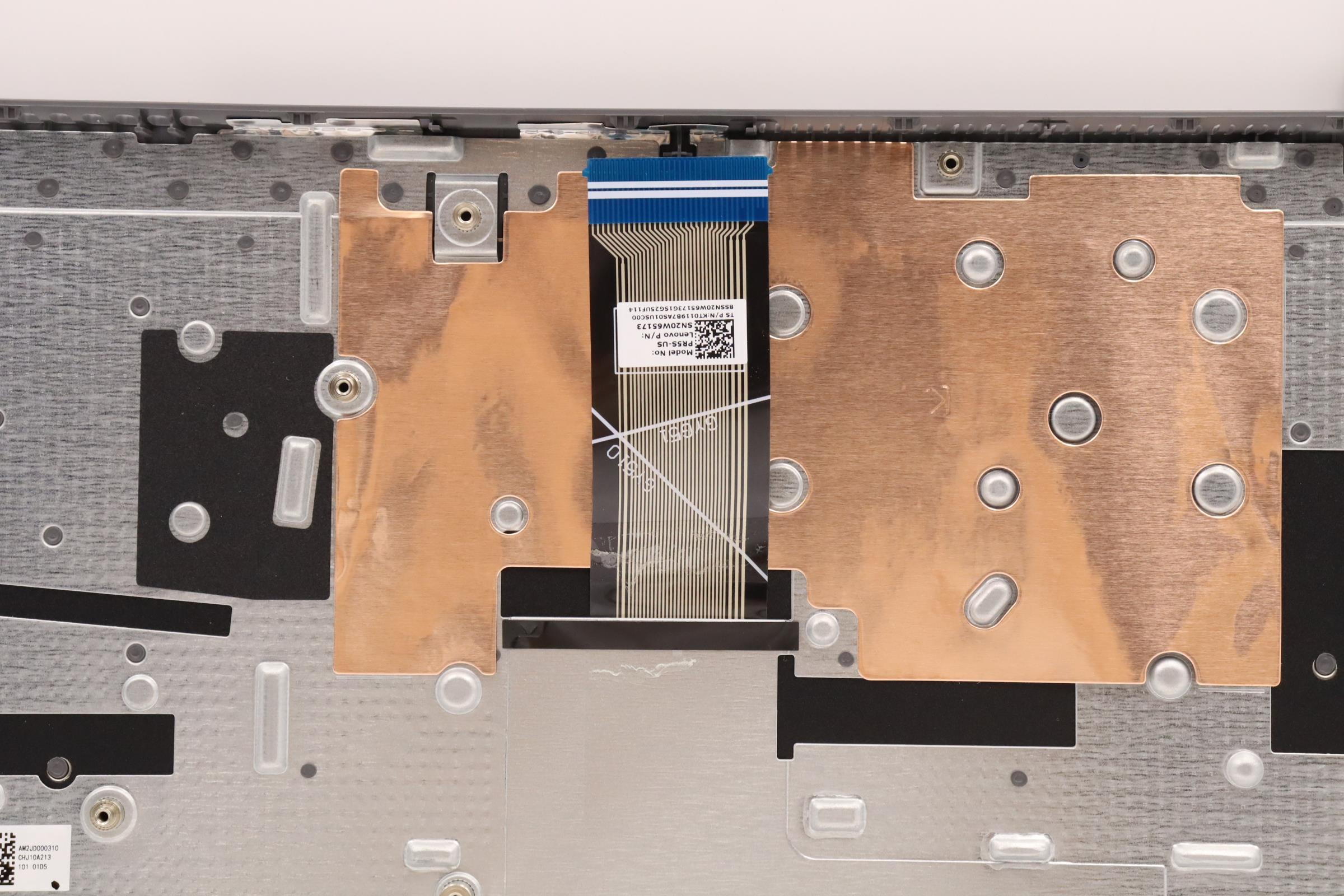 5CB1H77949 - Original Lenovo Keyboard with Upper Cover (Palmrest), English, Arctic Grey, Fingerprint