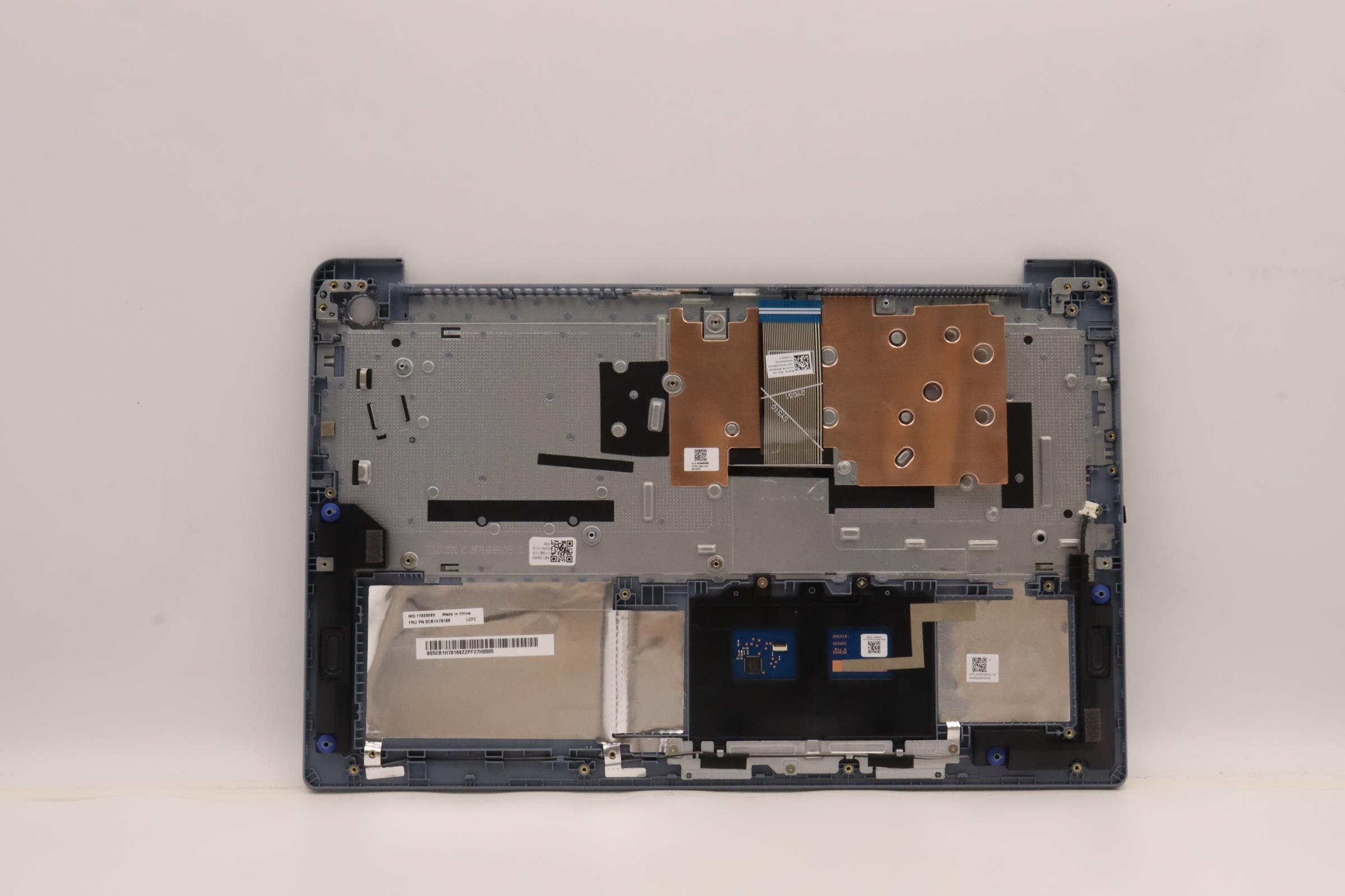 5CB1H78168 - Original Lenovo Keyboard with Upper Cover (Palmrest), English, 82RK, Fingerprint, MB N