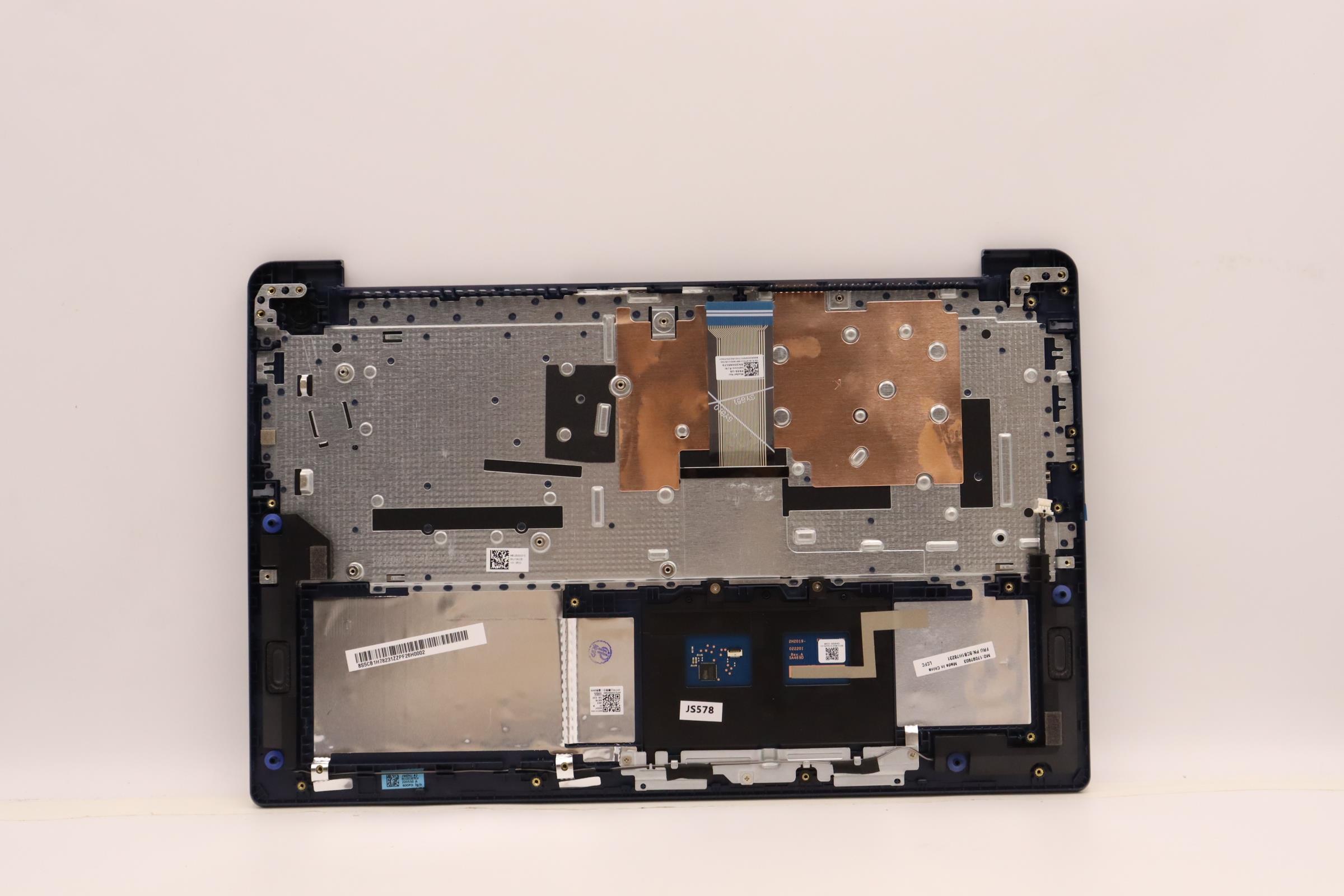 5CB1H78231 - Original Lenovo Keyboard with Upper Cover (Palmrest), English, Abyss Blue, Non_Fingerprint