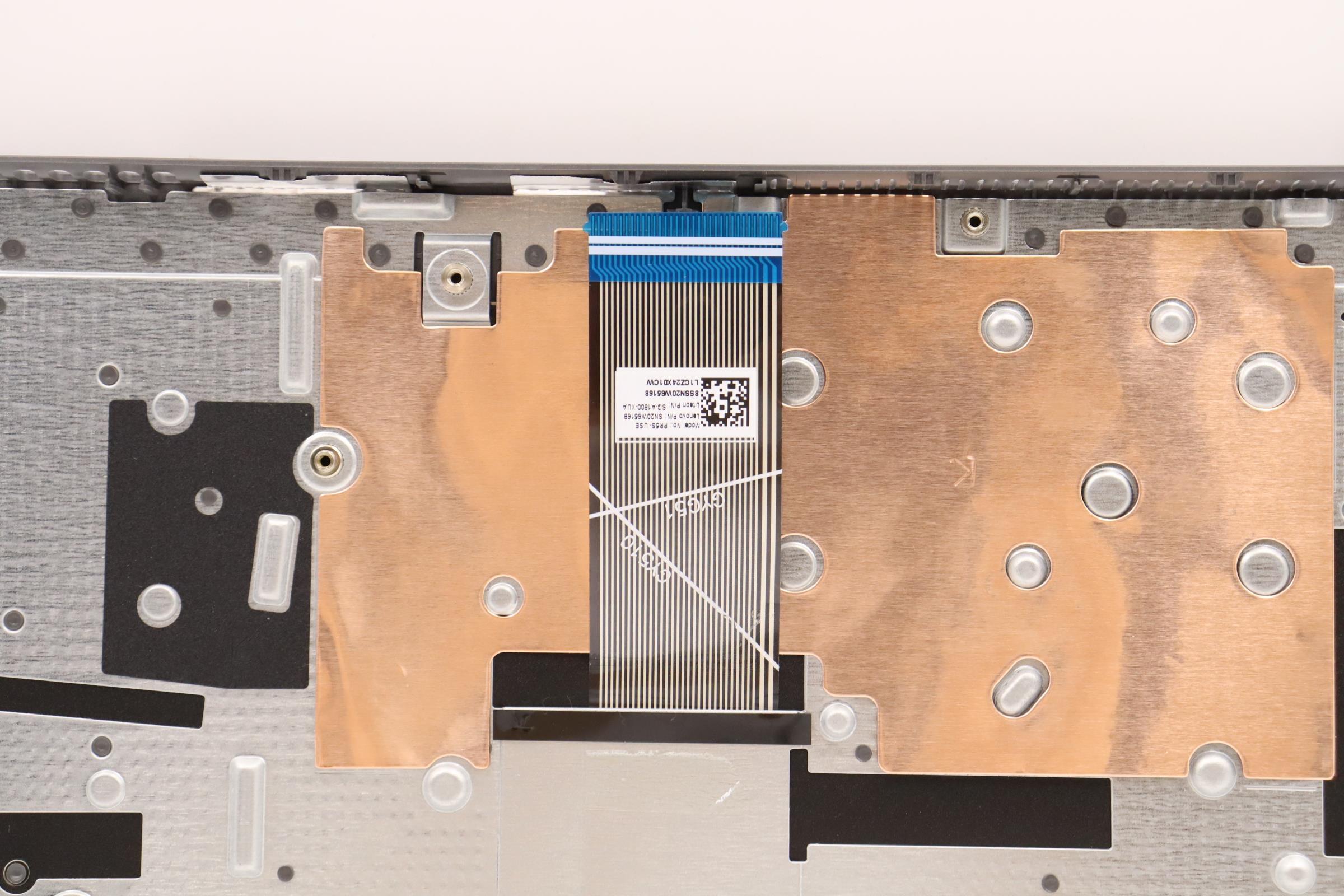 5CB1H78294 - Original Lenovo Keyboard with Upper Cover (Palmrest), English, Arctic Grey, Non_Fingerprint