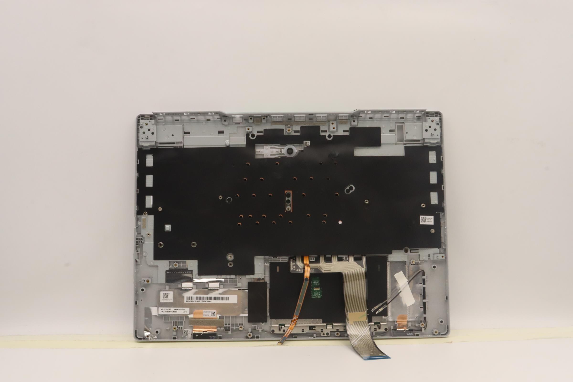 5CB1H78395 - Original Lenovo Keyboard with Upper Cover (Palmrest), English, 82RE, CG WH