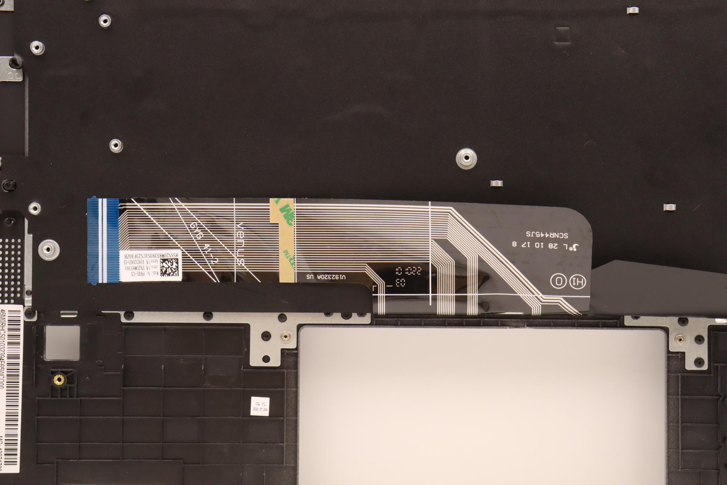5CB1H79972 - Original Lenovo Keyboard with Upper Cover (Palmrest), English, W 82R7 CG