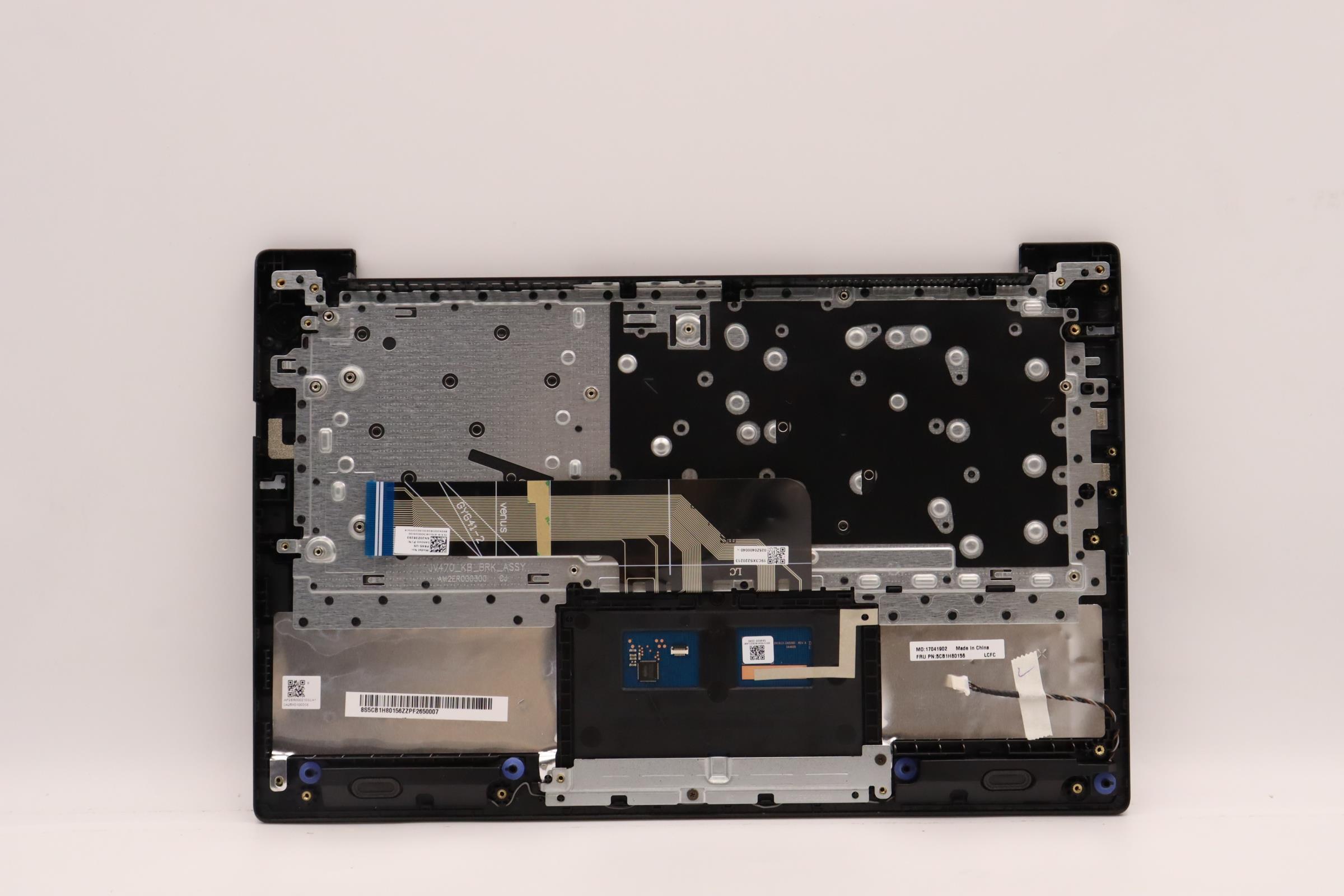 5CB1H80156 - Original Lenovo Keyboard with Upper Cover (Palmrest), English, Black, Non_Backlight