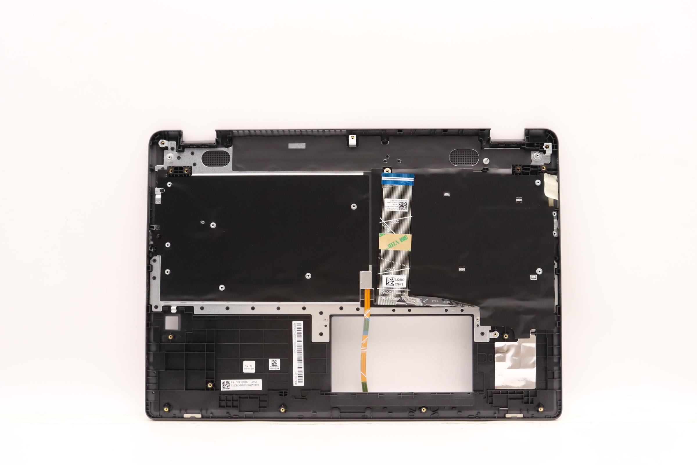 5CB1H80882 - Original Lenovo Keyboard with Upper Cover (Palmrest), English, Storm Grey