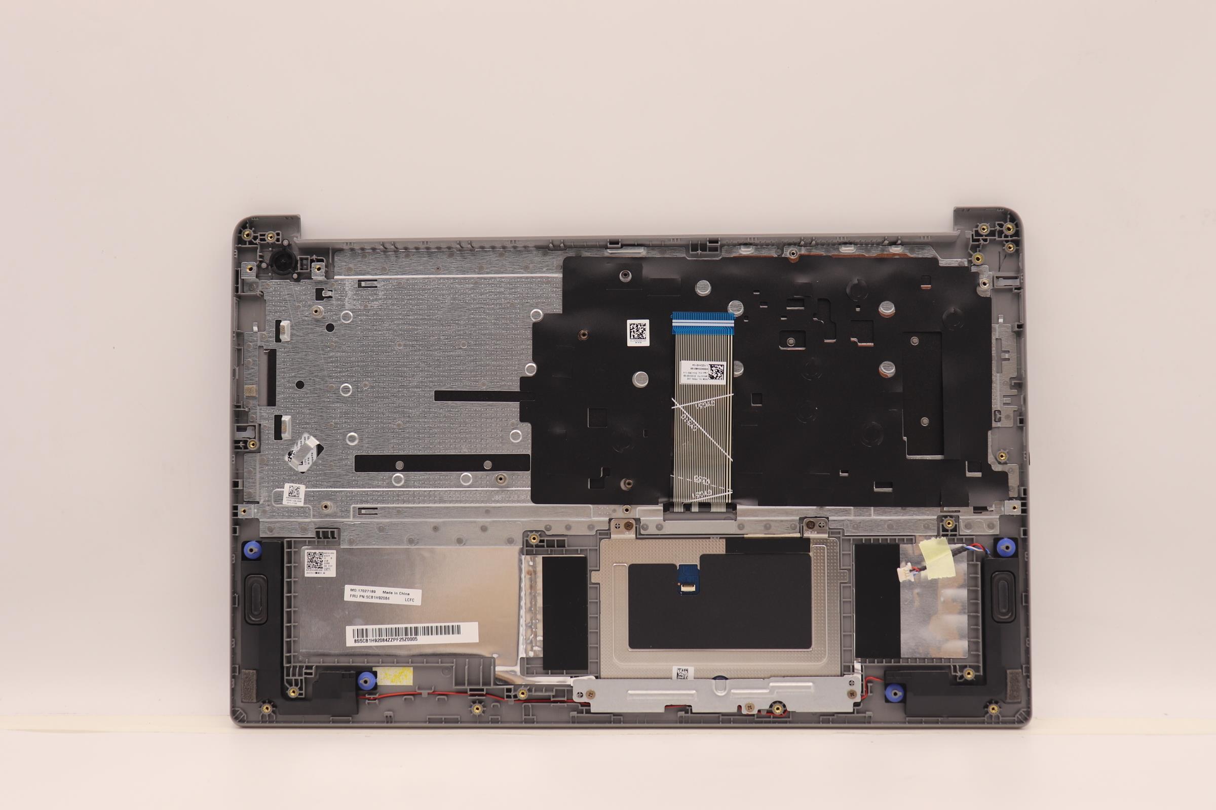 5CB1H92084 - Original Lenovo Keyboard with Palmrest (Cover), English, Cloud Grey, Non_Backlight, Non_Fingerprint, 82QD