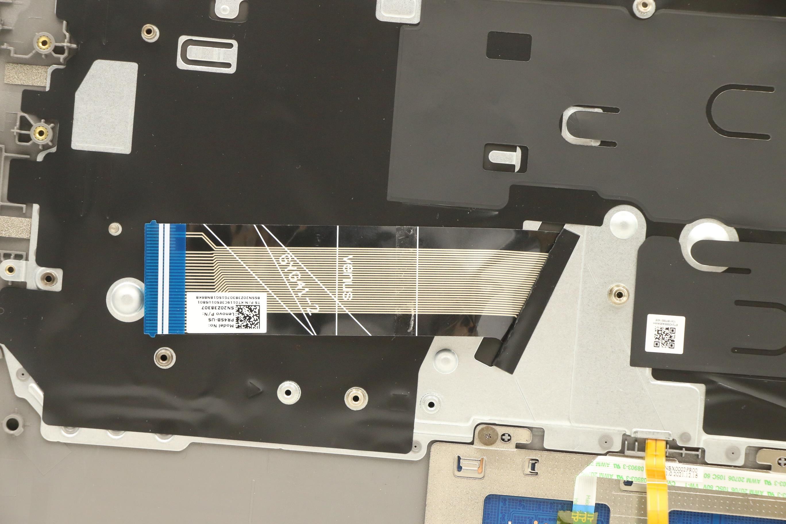 5CB1H92180 - Original Lenovo Keyboard with Upper Cover (Palmrest), English, Mineral Grey, Backlight